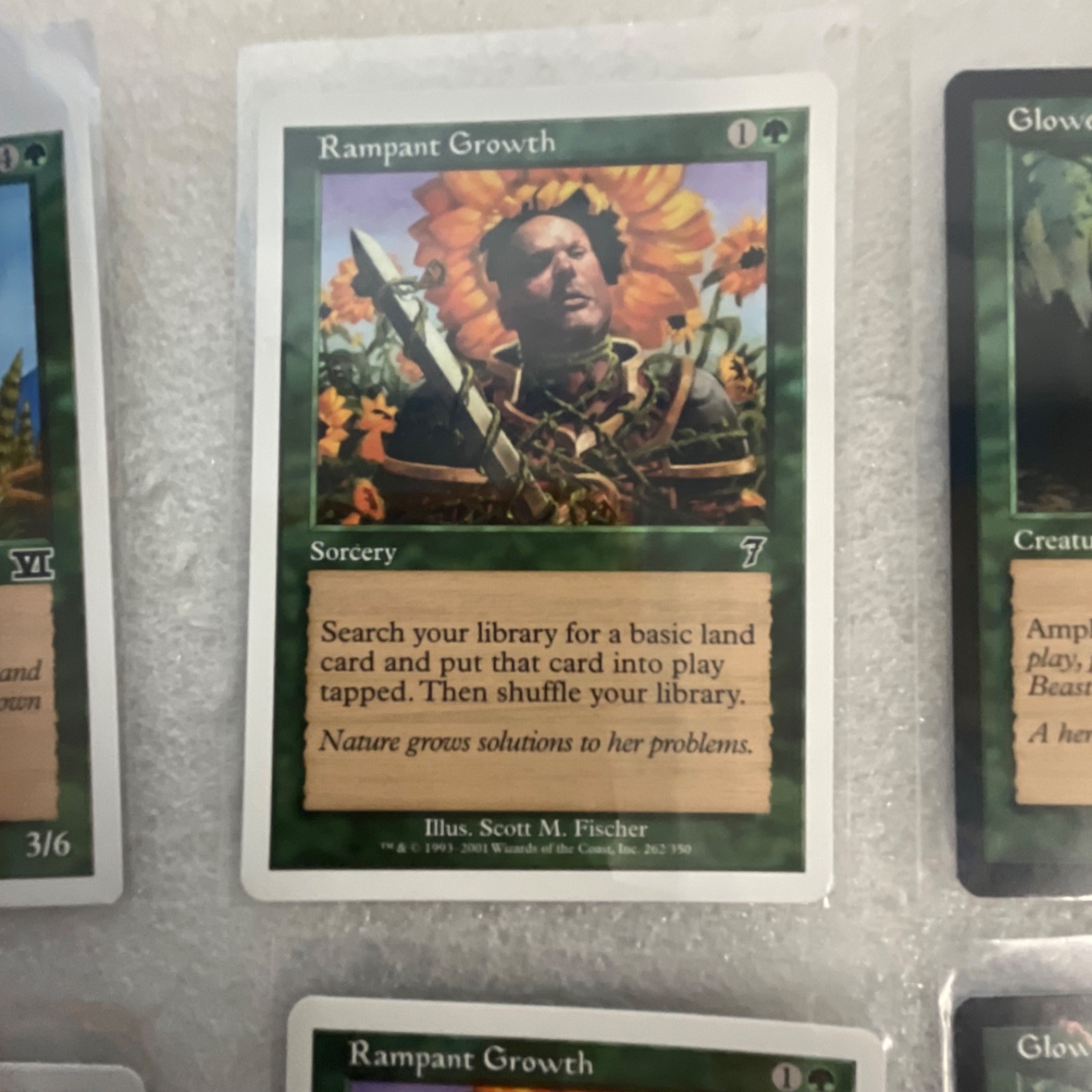 MTG 20 Card Green Lot Mixed 6ED 7ED 8ED w Glowering Rogon - Image 10
