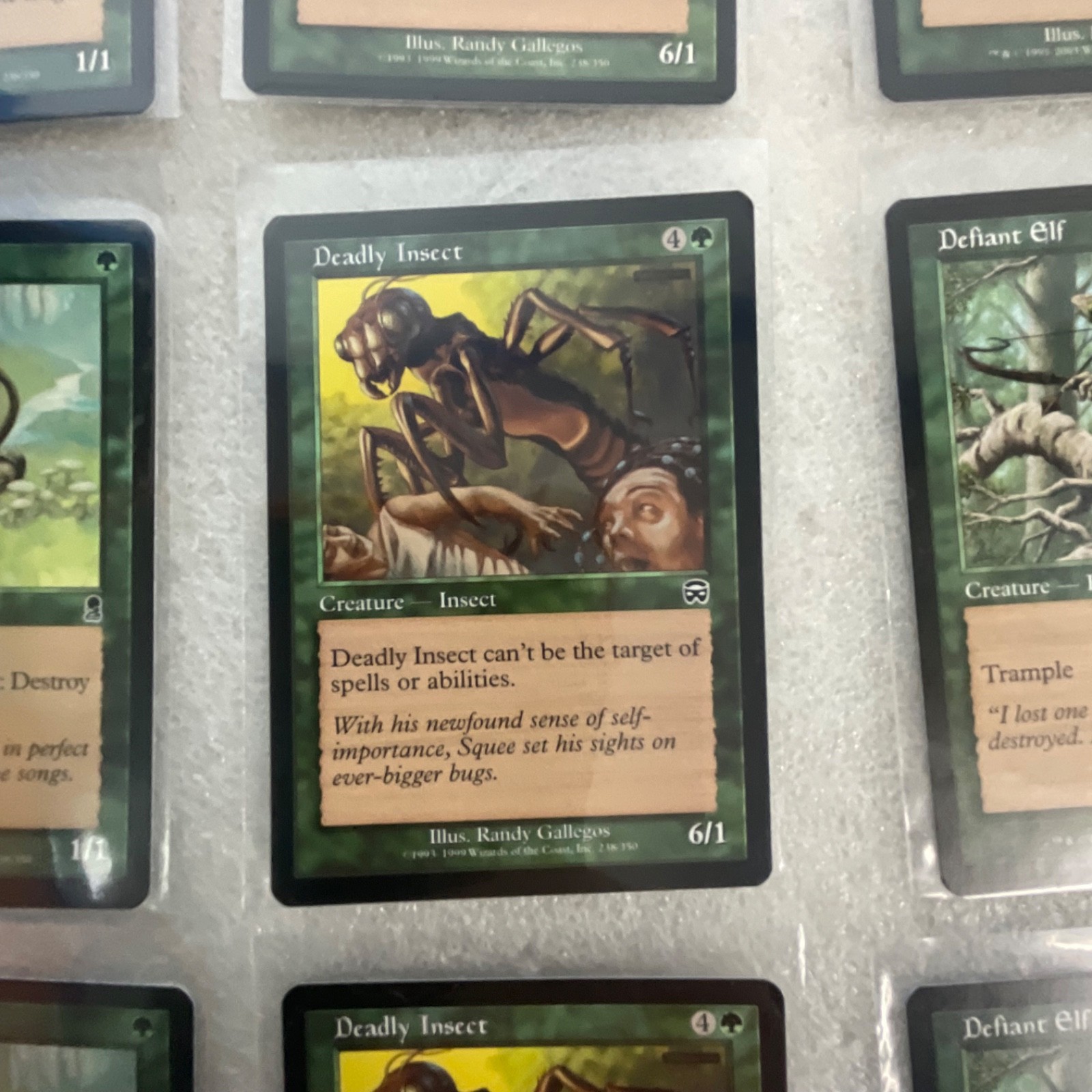 MTG 20 Card Green Lot Mixed Sets Deadly Insect Squall Defiant Elf - Image 17