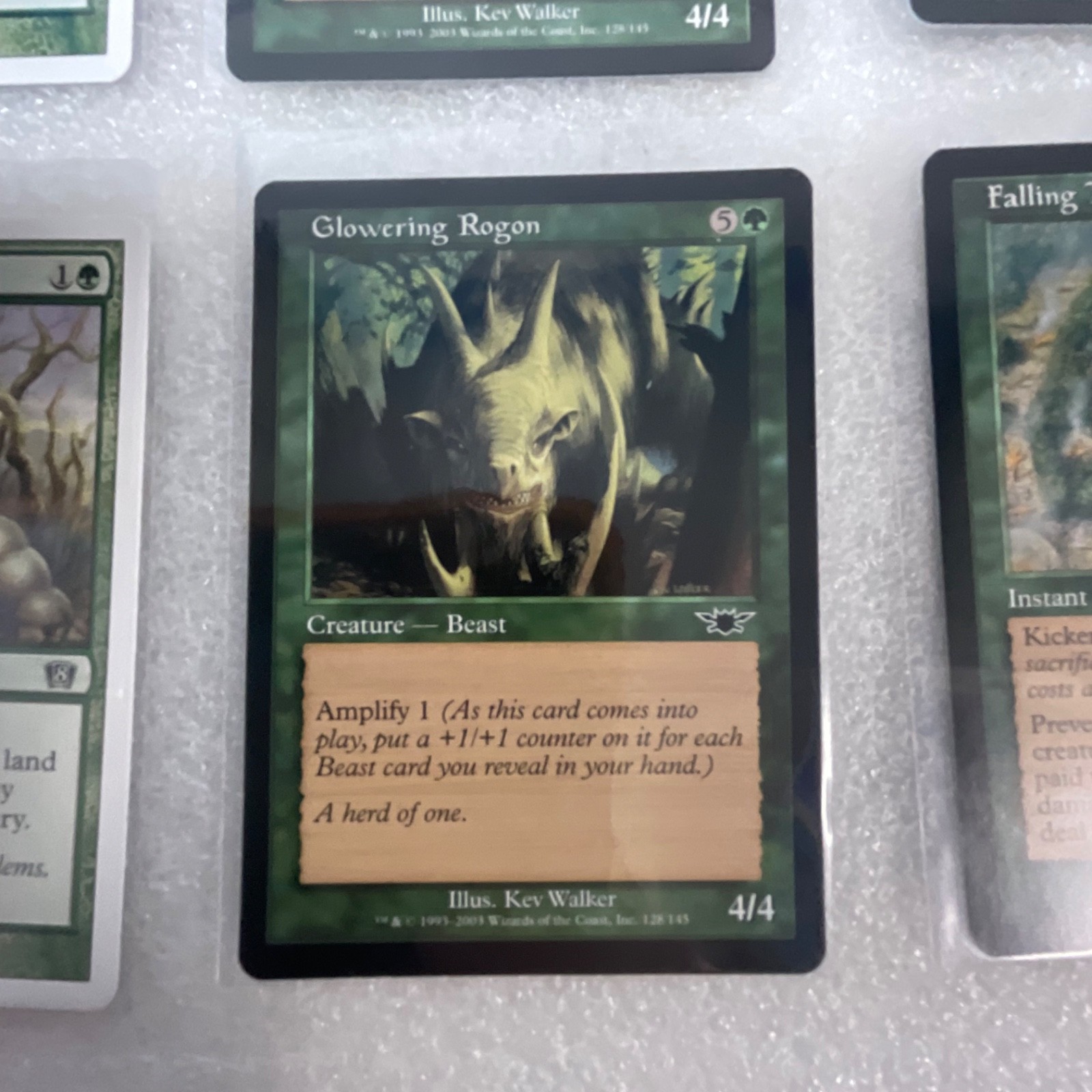 MTG 20 Card Green Lot Mixed 6ED 7ED 8ED w Glowering Rogon - Image 14