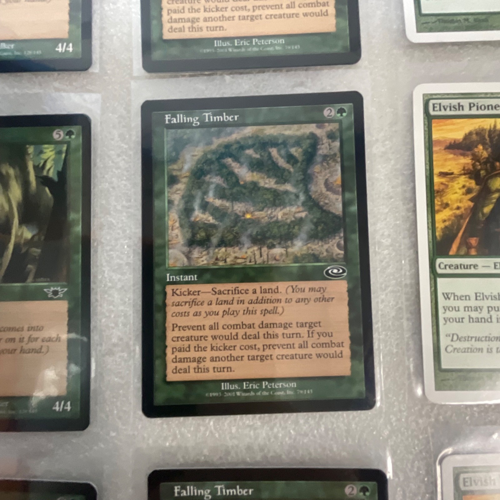 MTG 20 Card Green Lot Mixed 6ED 7ED 8ED w Glowering Rogon - Image 16