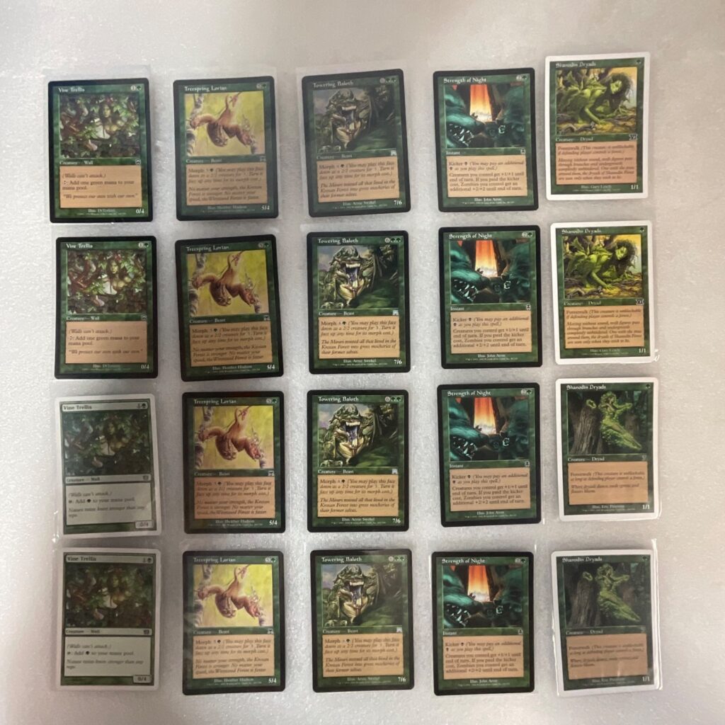 MTG 20 Card Green Lot Mixed Onslaught 8ED MMQ Towering Baloth - Image 1