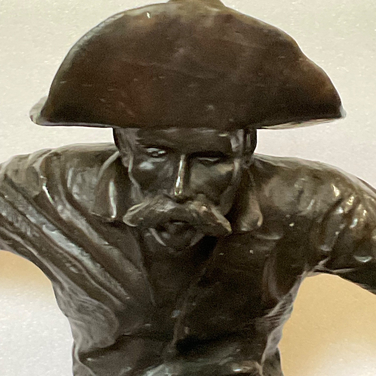 Frederic Remington Broncho Buster 32" Bronze Sculpture Western Art Repro - Image 12