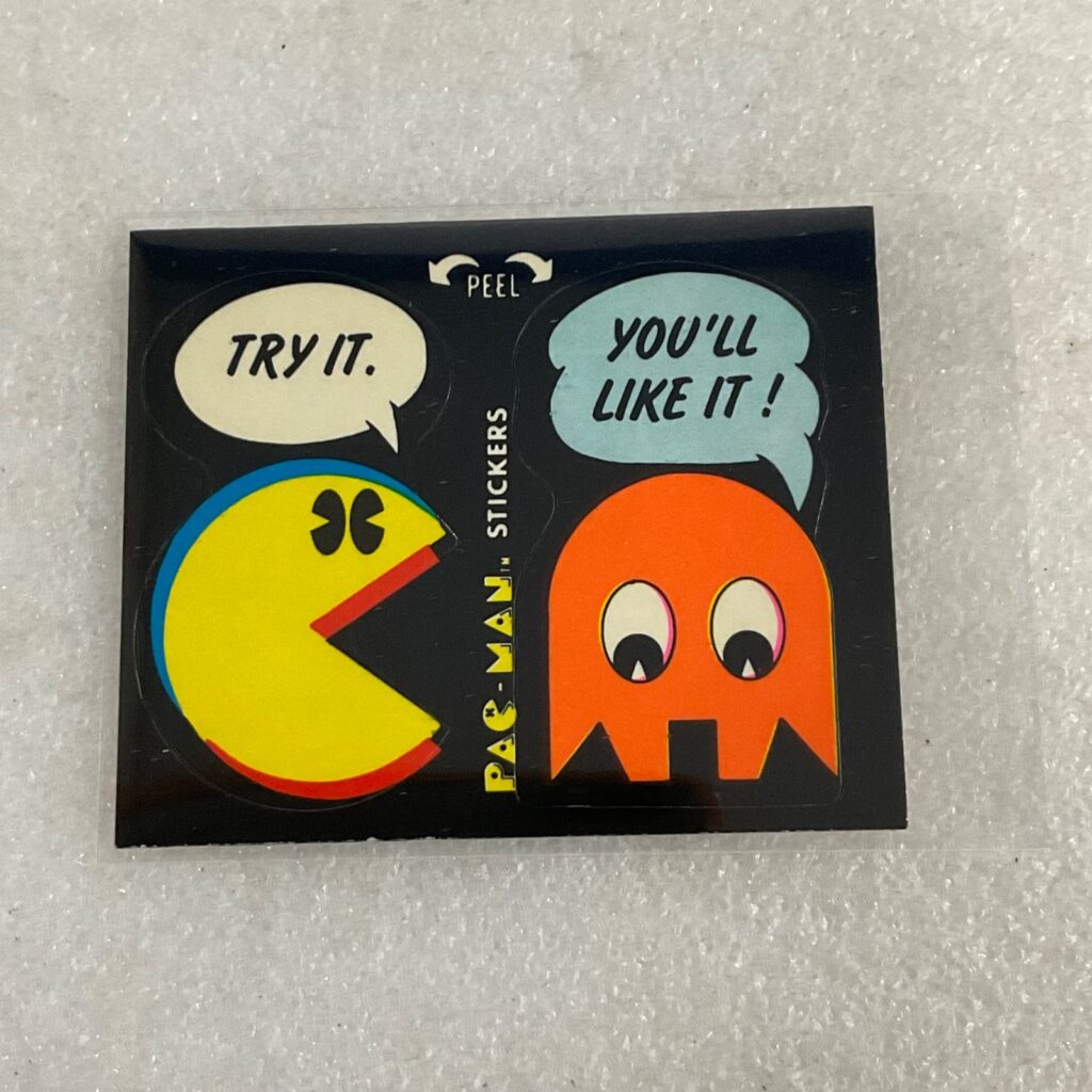 1980 Fleer Pac-Man Sticker #19 Try It You’ll Like It - Image 1