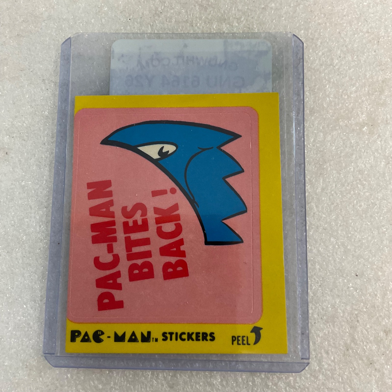 1980 Fleer Pac-Man Sticker #22 Pac-Man Bites Back Bally Midway Ungraded - Image 3