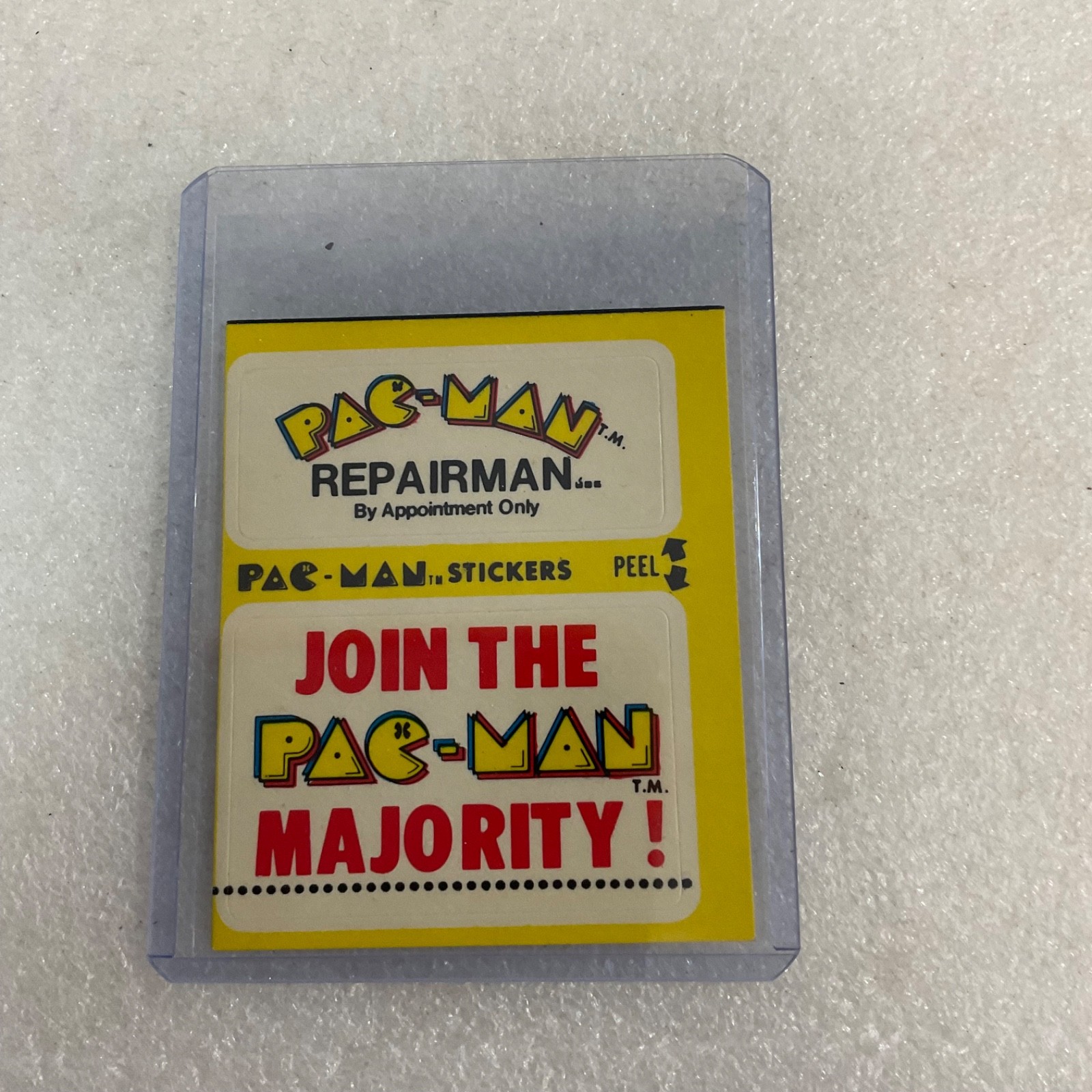 1980 Fleer Pac-Man Sticker #21 Repairman Join Majority Raw Bally Midway - Image 2