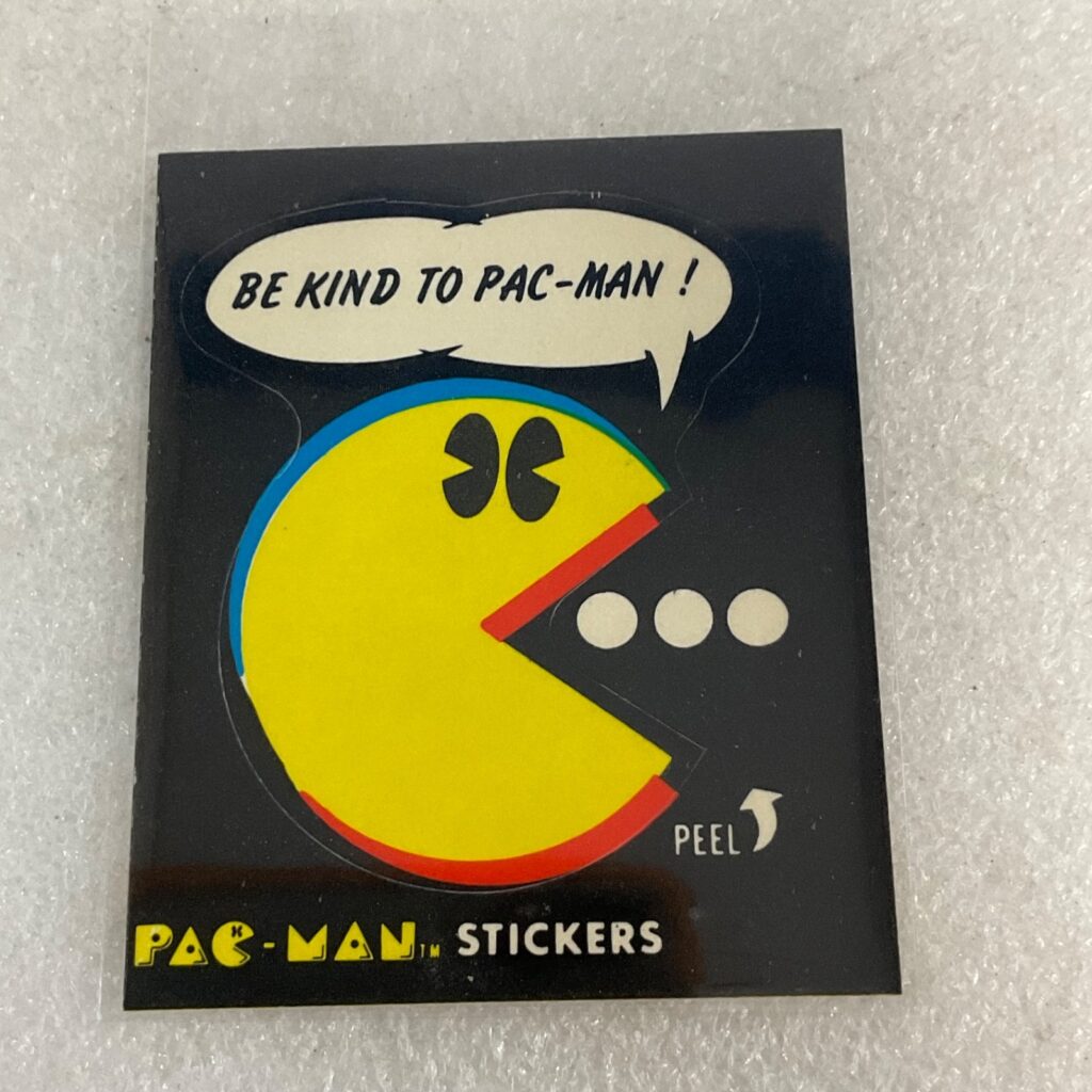1980 Fleer Pac-Man Sticker #20 Be Kind To Pac-Man Bally Midway Raw - Image 1