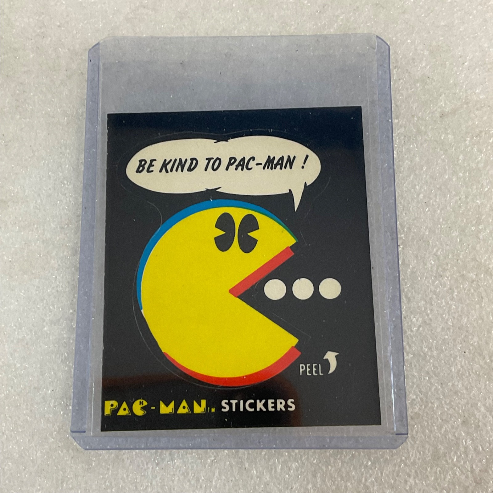 1980 Fleer Pac-Man Sticker #20 Be Kind To Pac-Man Bally Midway Raw - Image 3