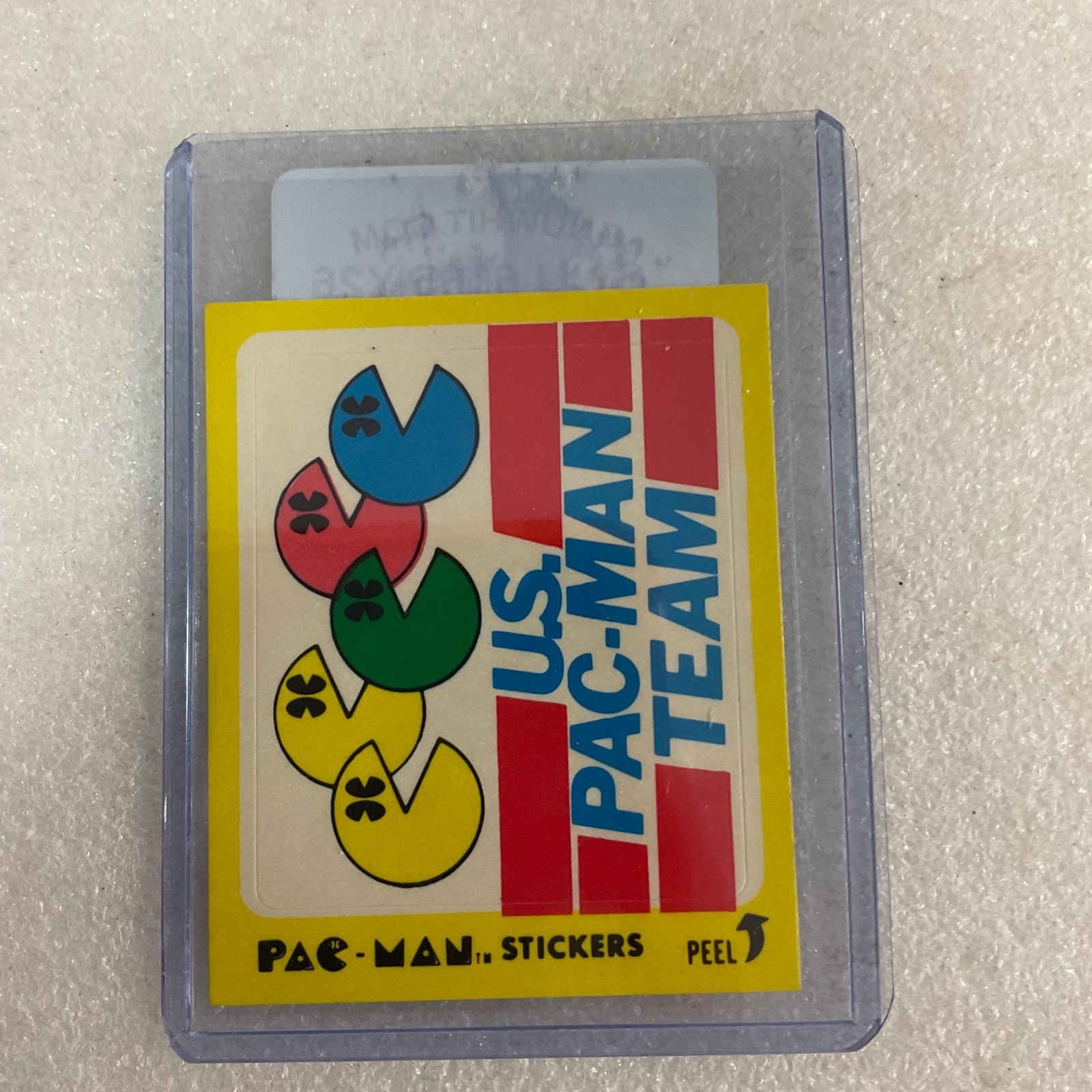 Vintage 1980 Fleer Pac-Man Sticker #23 U.S. Pac-Man Team Bally Midway Raw - Image 3