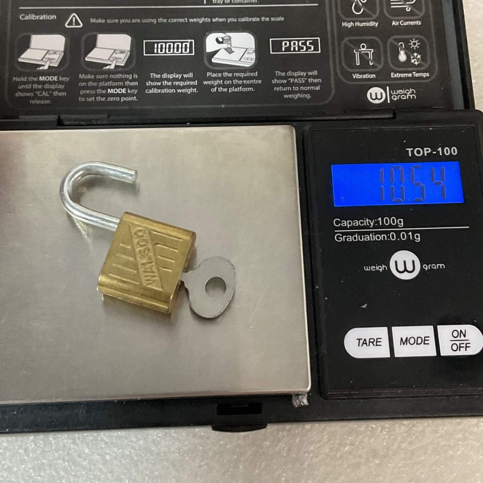 Vintage Walsco Brass Padlock with Key 1.5in Made in USA Mini Lock - Image 5