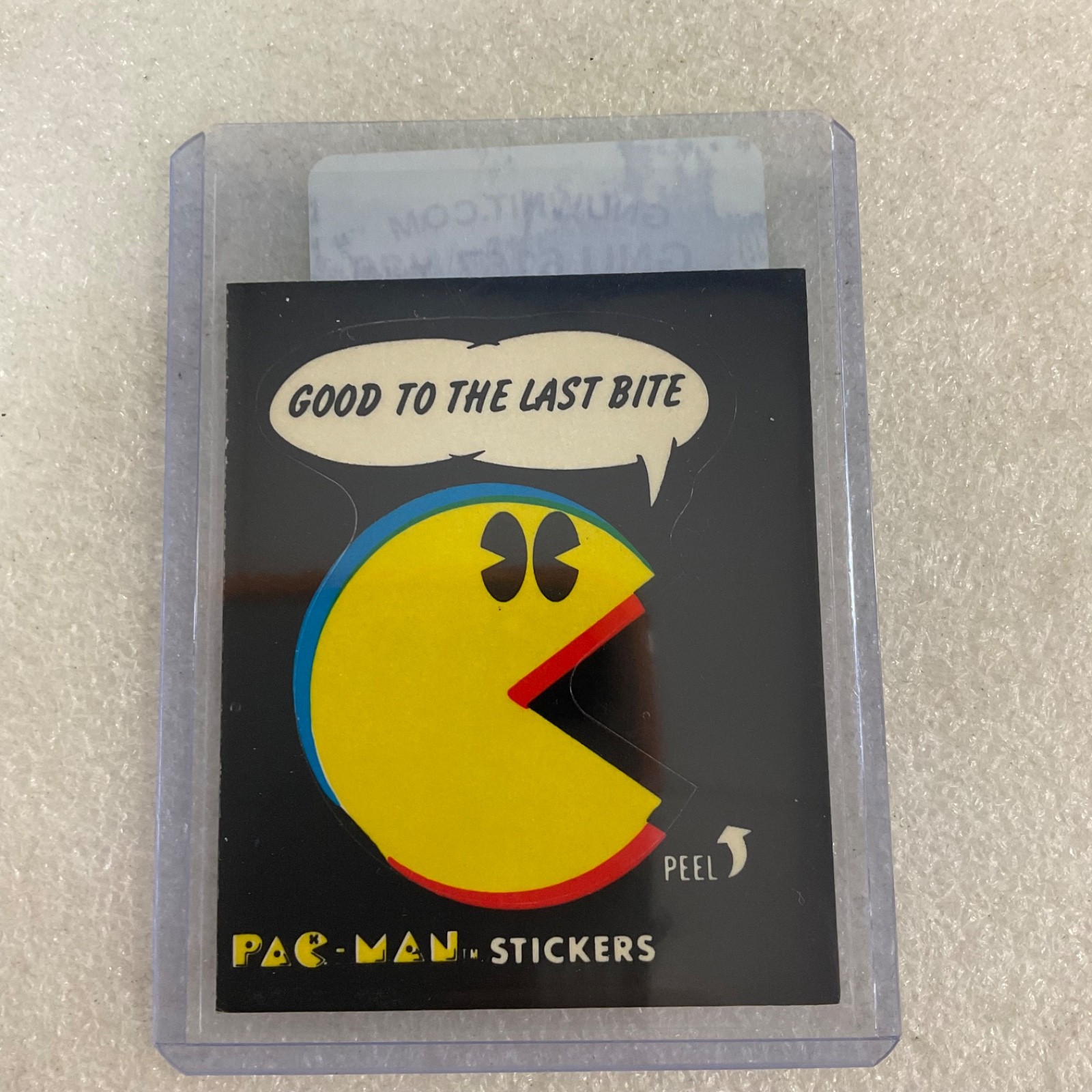1980 Fleer Pac-Man Sticker #25 Good to the Last Bite Bally Midway - Image 3