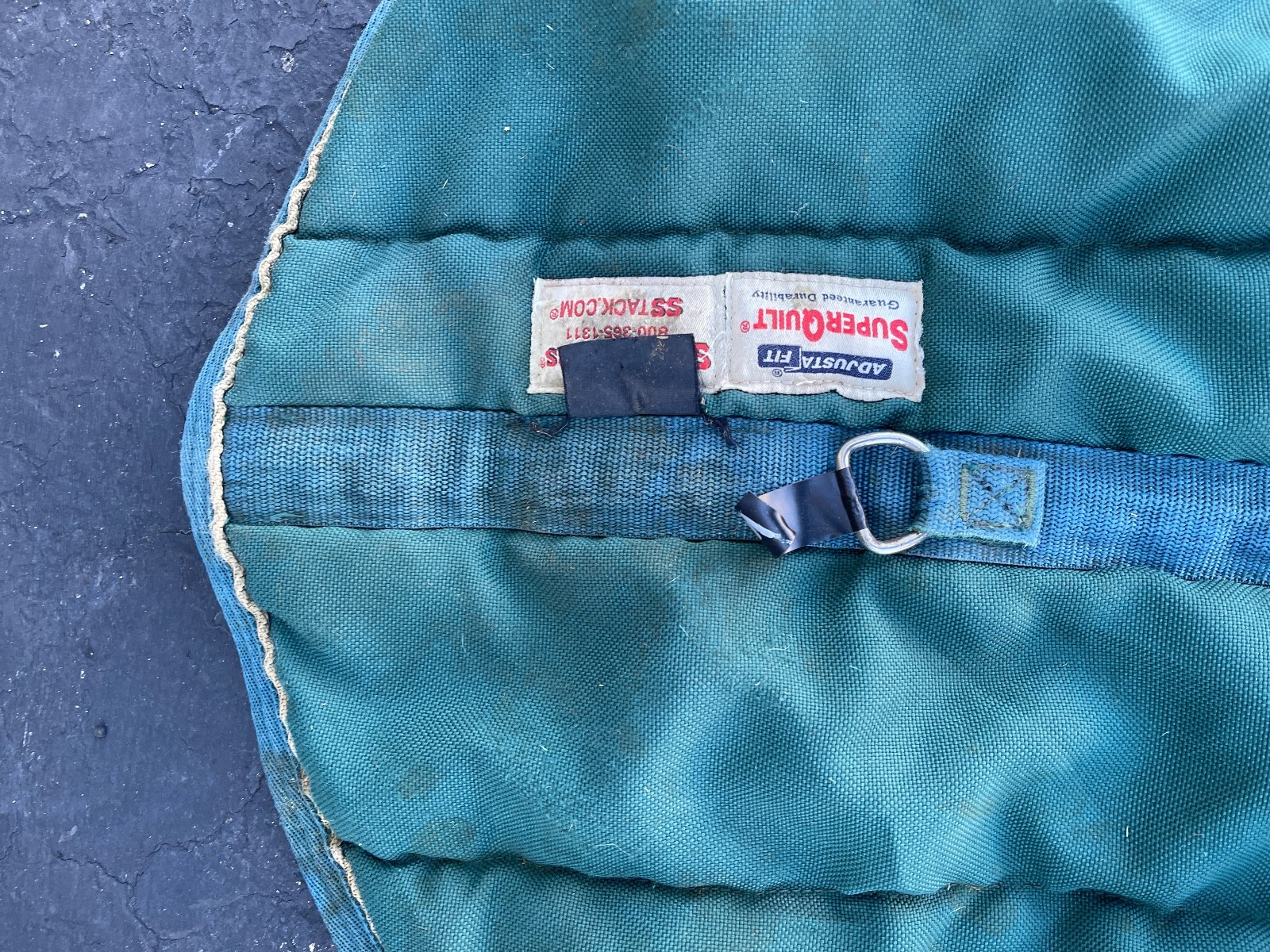 Schneiders SuperQuilt Adjusta-Fit Horse Blanket 60in x 40in Green Padded Stable - Image 6