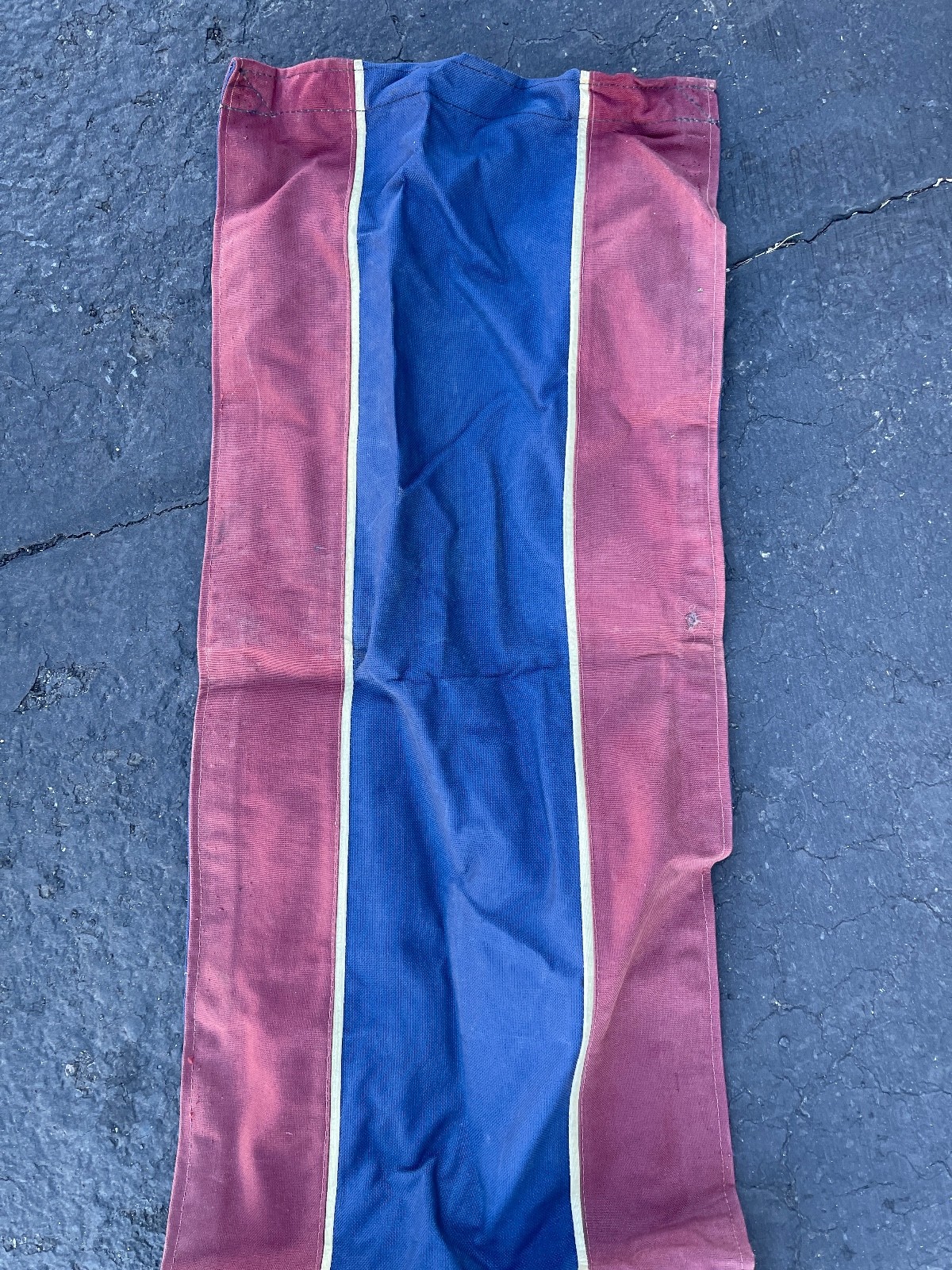 Vintage Pennegard Canvas Harris Show Horse Runner Red & Blue 11ft x 14in - Image 9