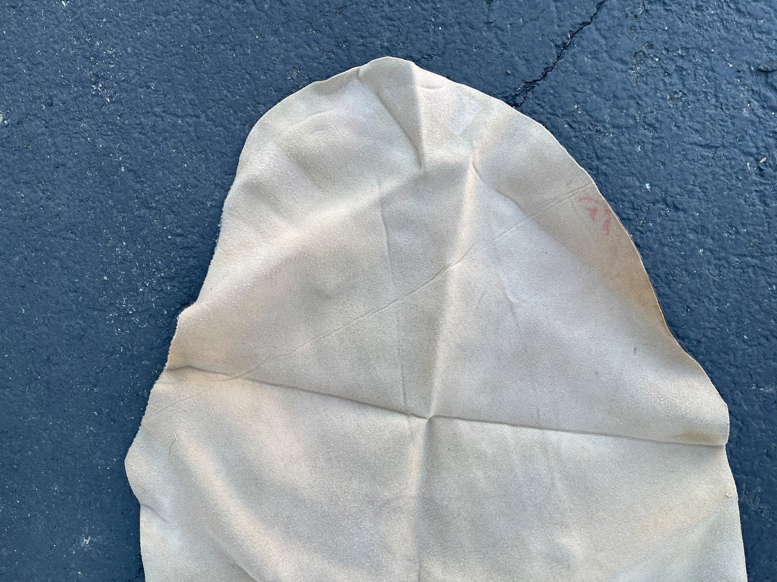 Vintage Leather Hide Saddle Underlay 50in x 30in Natural Tanned Piece - Image 5