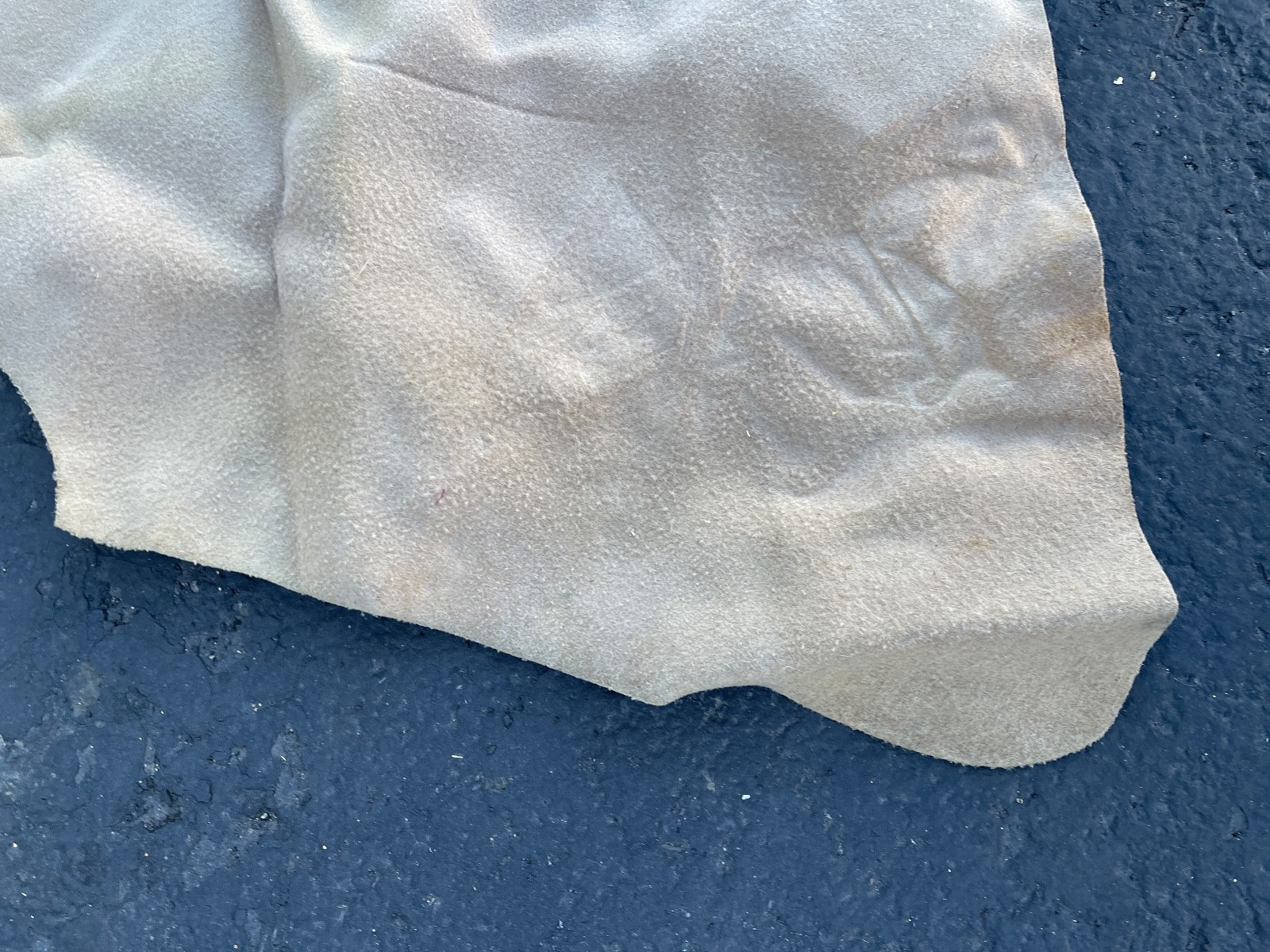 Vintage Leather Hide Saddle Underlay 50in x 30in Natural Tanned Piece - Image 8