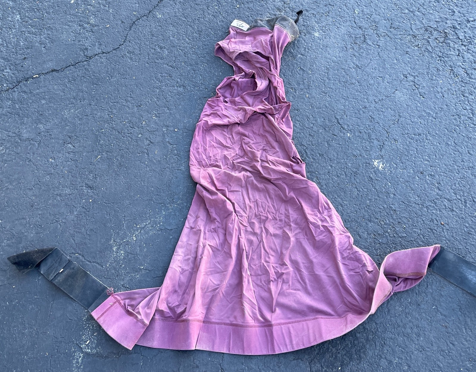 We-B-Stylin Pink Horse Hood Lycra Stretch Material FullFace Cover Worn Condition - Image 1