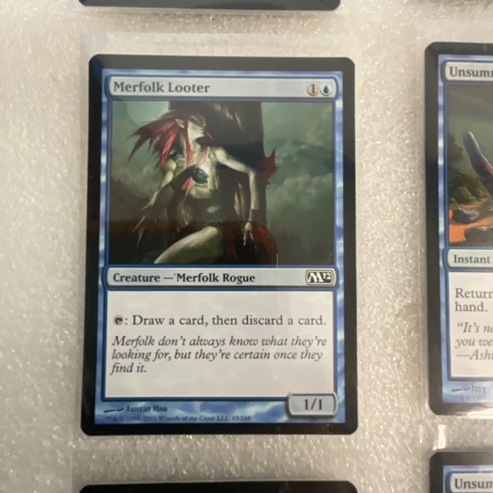 MTG 8 Card Blue Lot Mixed M10 M12 M13 Merfolk Looter - Image 4