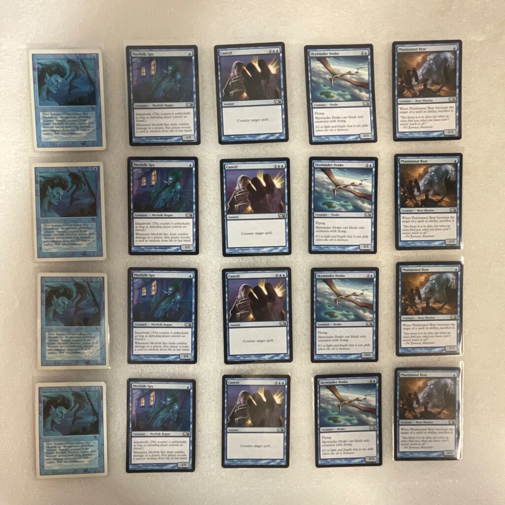 MTG 20 Card Blue Lot Revised M11 M12 Merfolk Spy Cancel - Image 1