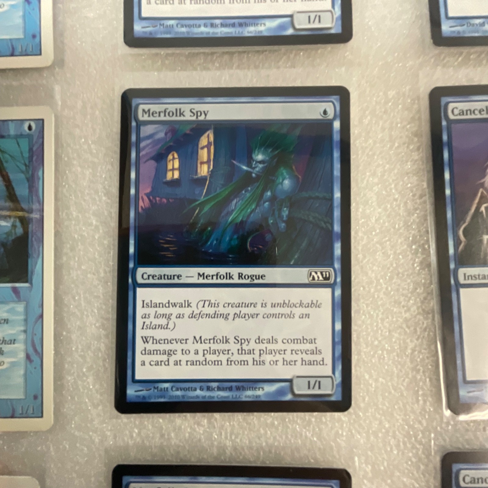 MTG 20 Card Blue Lot Revised M11 M12 Merfolk Spy Cancel - Image 8