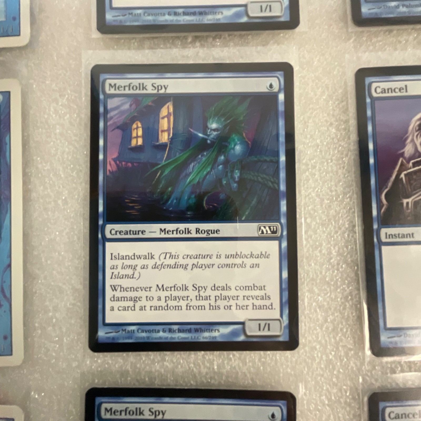 MTG 20 Card Blue Lot Revised M11 M12 Merfolk Spy Cancel - Image 9