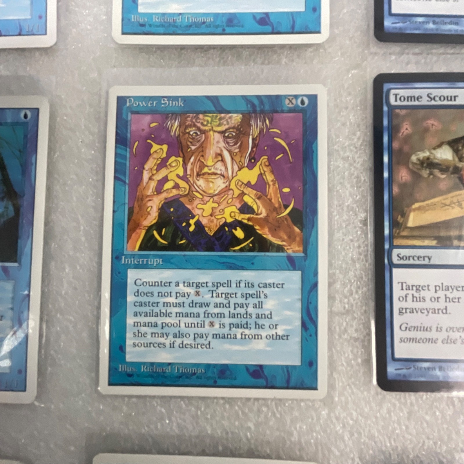 MTG 20 Card Blue Lot Revised & M11 Spell Blast Power Sink - Image 16