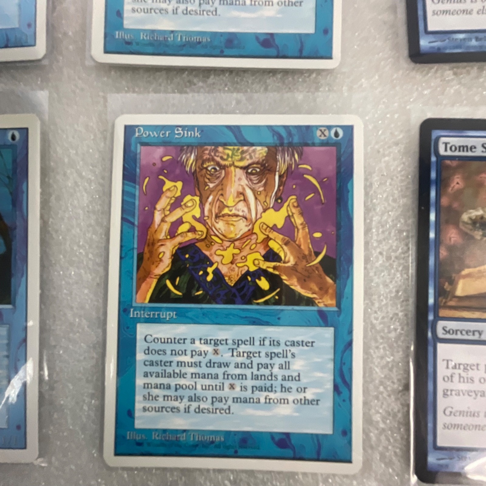 MTG 20 Card Blue Lot Revised & M11 Spell Blast Power Sink - Image 17