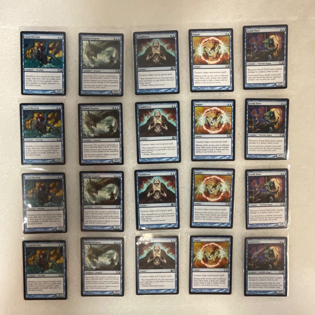 MTG 20 Card Blue Lot M11 M12 M13 10E Flashfreeze Harbor Serpent - Image 1