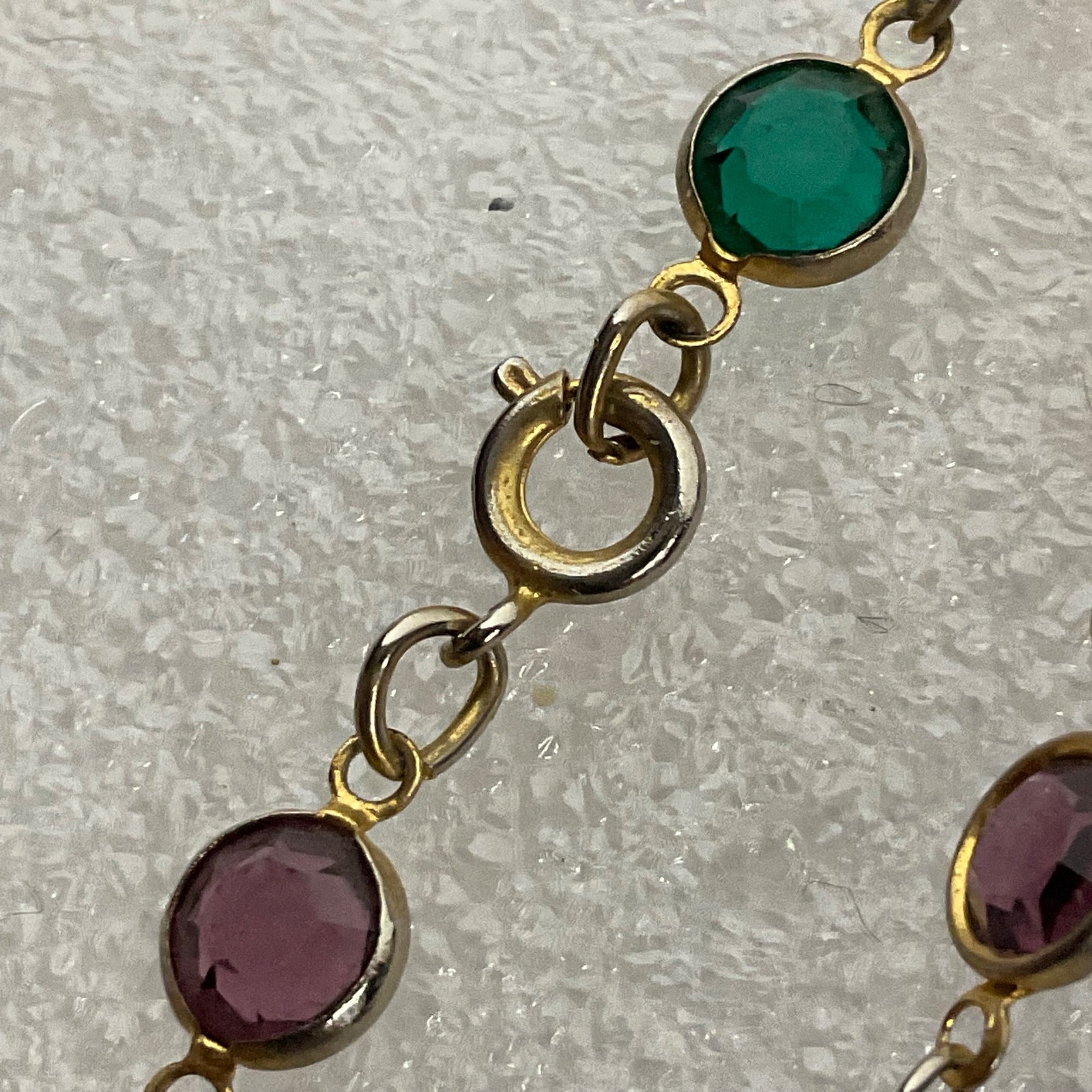 Multicolor Gold Tone Beaded Necklace 46in Single Strand Fashion Jewelry - Image 8