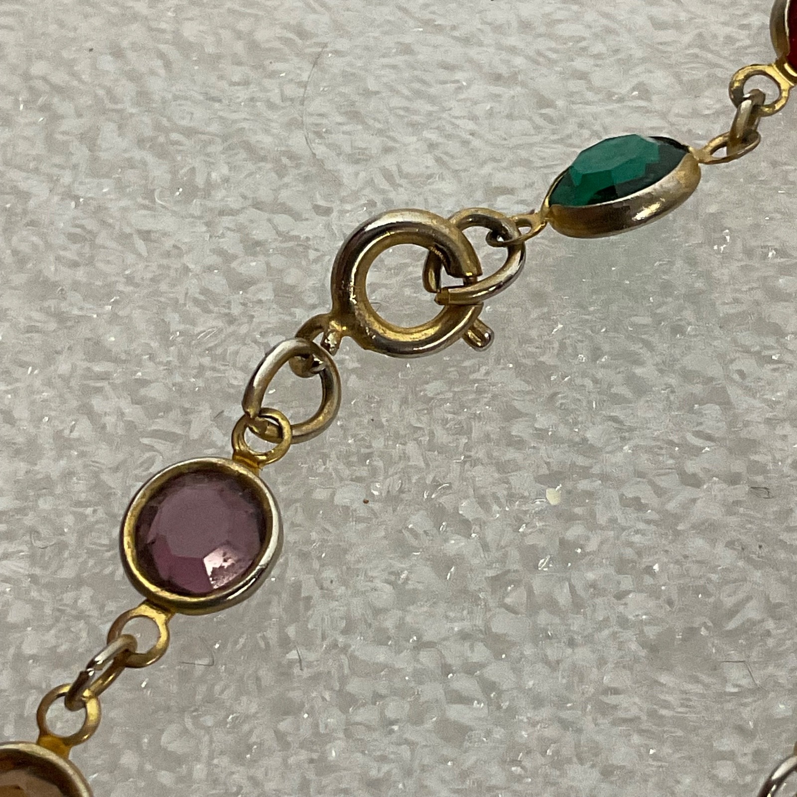 Multicolor Gold Tone Beaded Necklace 46in Single Strand Fashion Jewelry - Image 9