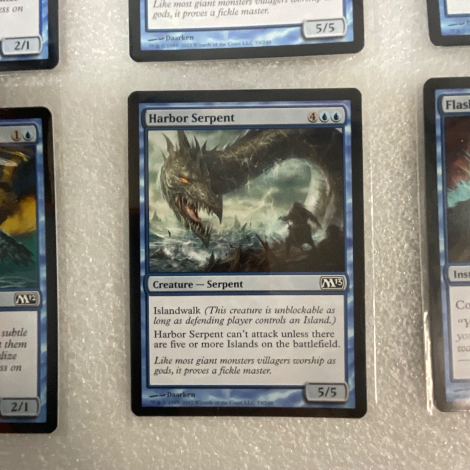 MTG 20 Card Blue Lot M11 M12 M13 10E Flashfreeze Harbor Serpent - Image 7