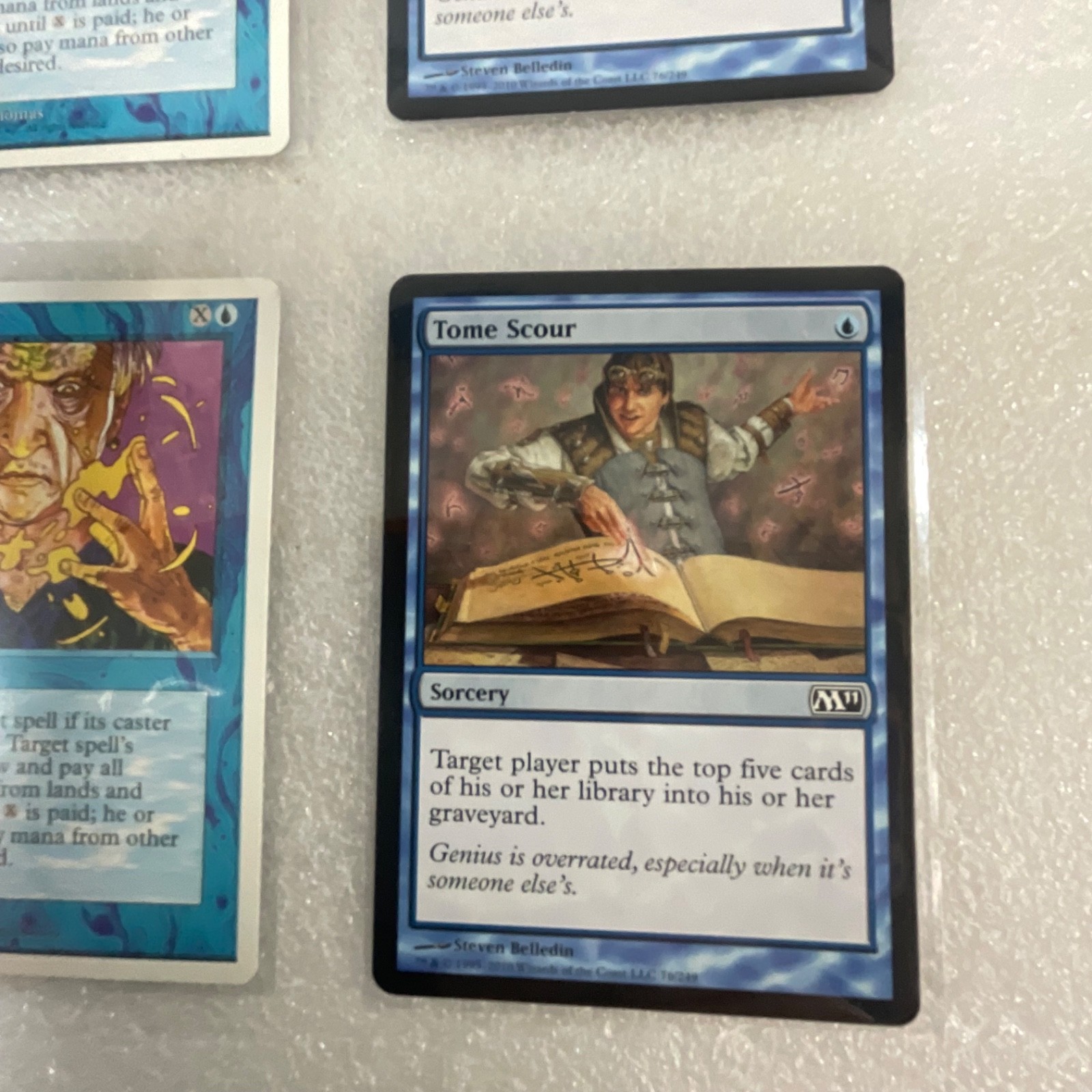 MTG 20 Card Blue Lot Revised & M11 Spell Blast Power Sink - Image 22