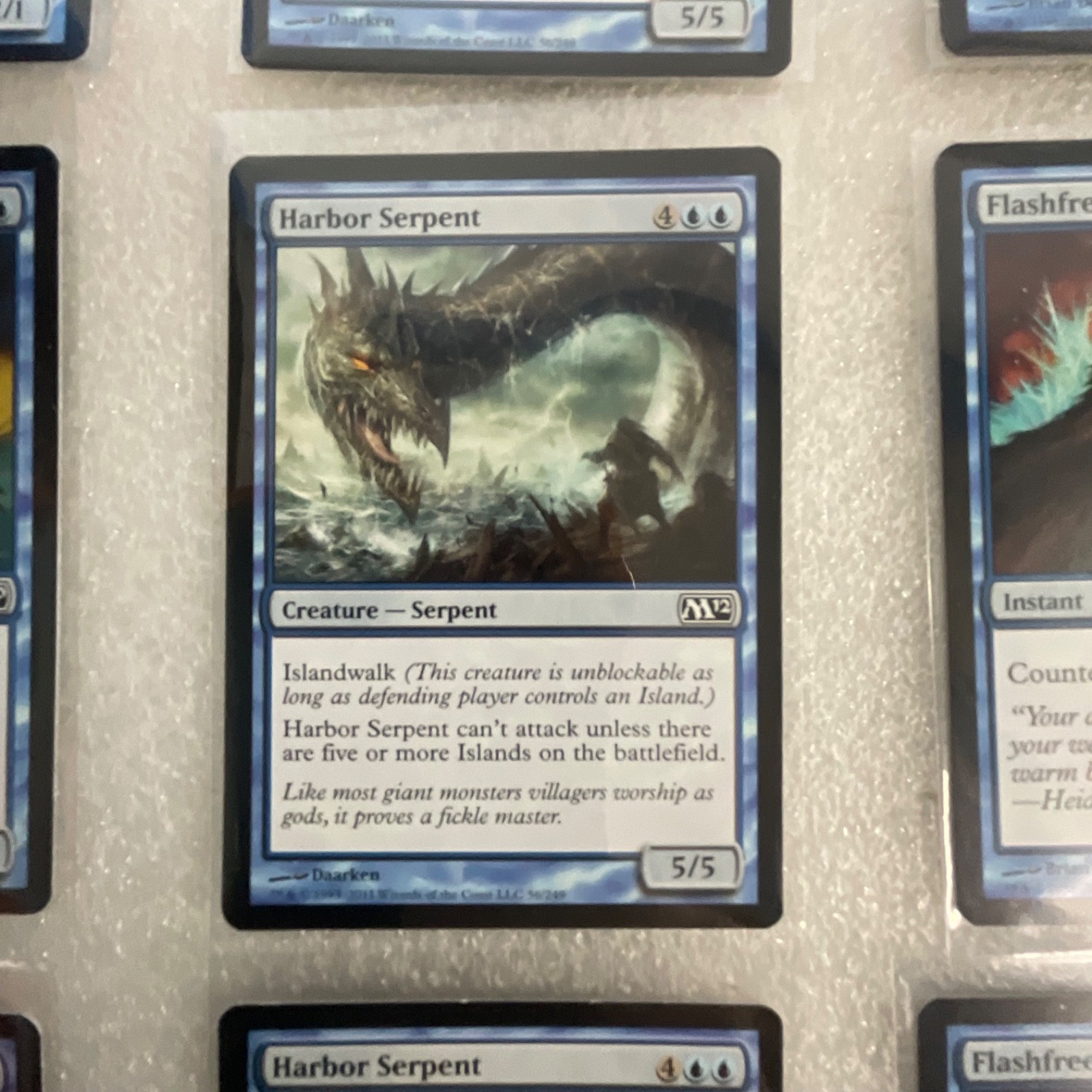 MTG 20 Card Blue Lot M11 M12 M13 10E Flashfreeze Harbor Serpent - Image 9
