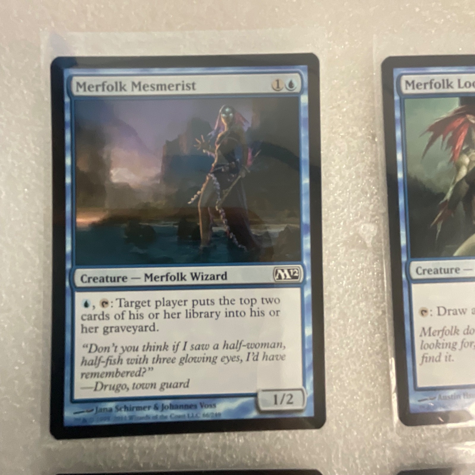 MTG 20 Card Blue Lot M12 Merfolk Looter Jace’s Erasure Playset - Image 3