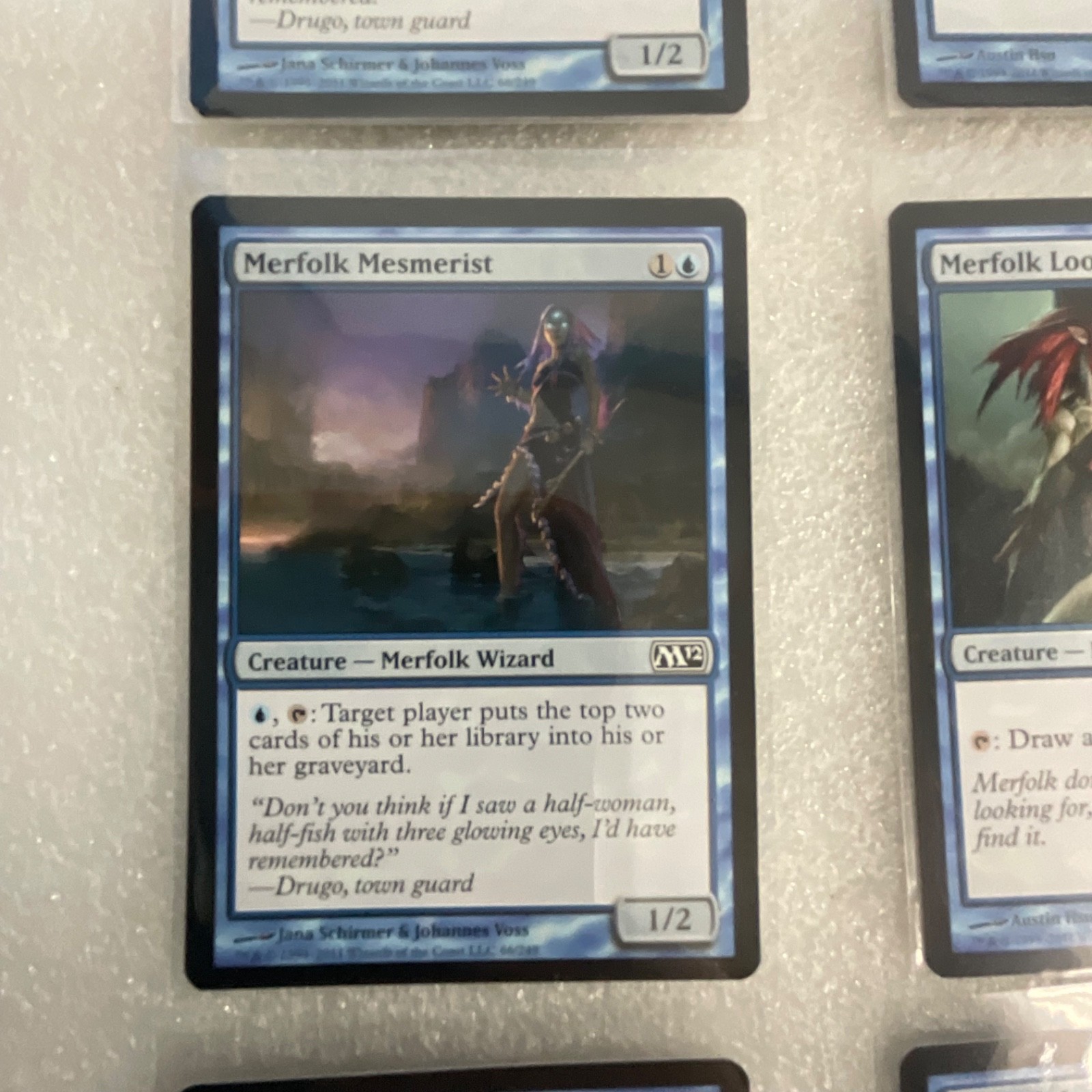 MTG 20 Card Blue Lot M12 Merfolk Looter Jace’s Erasure Playset - Image 4