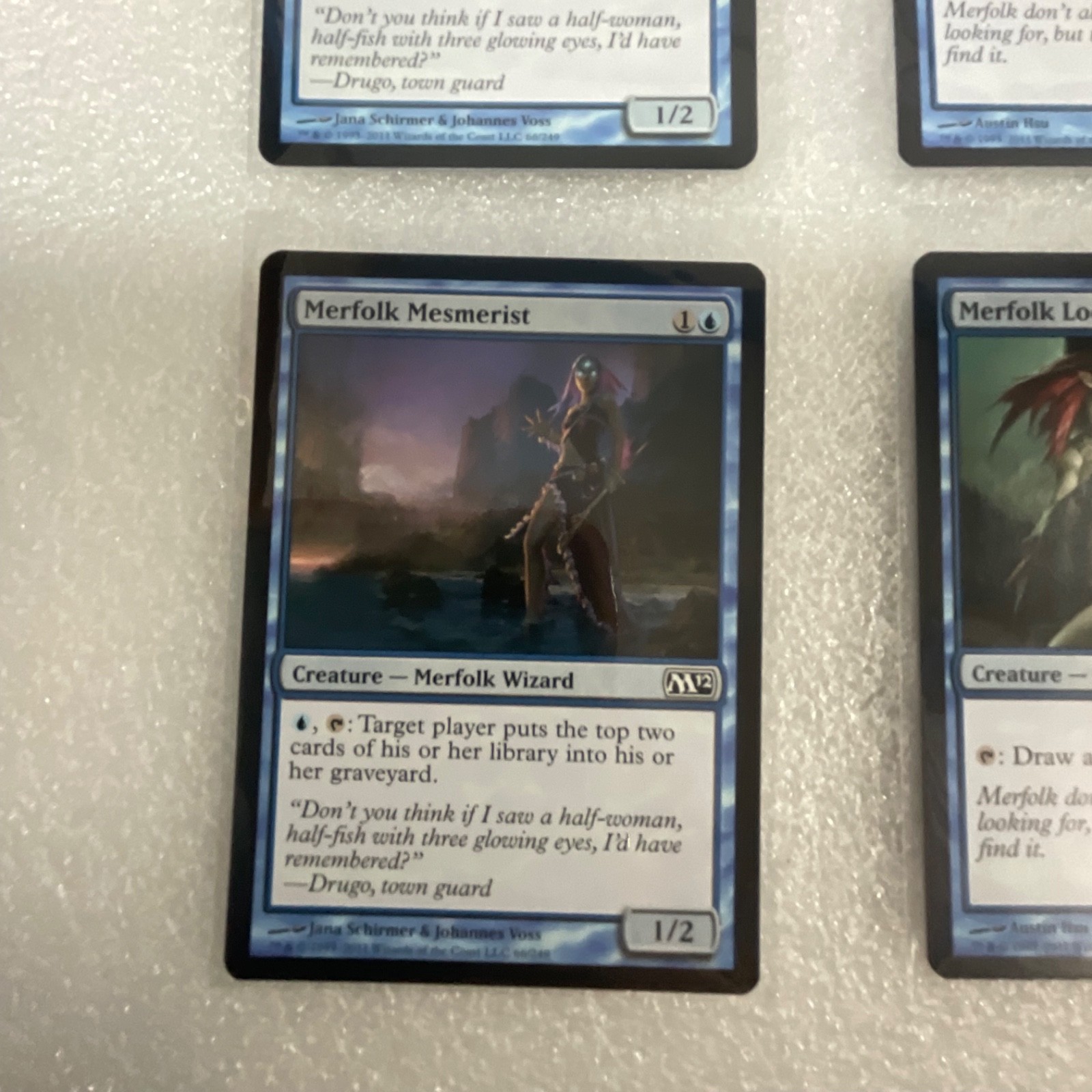 MTG 20 Card Blue Lot M12 Merfolk Looter Jace’s Erasure Playset - Image 6