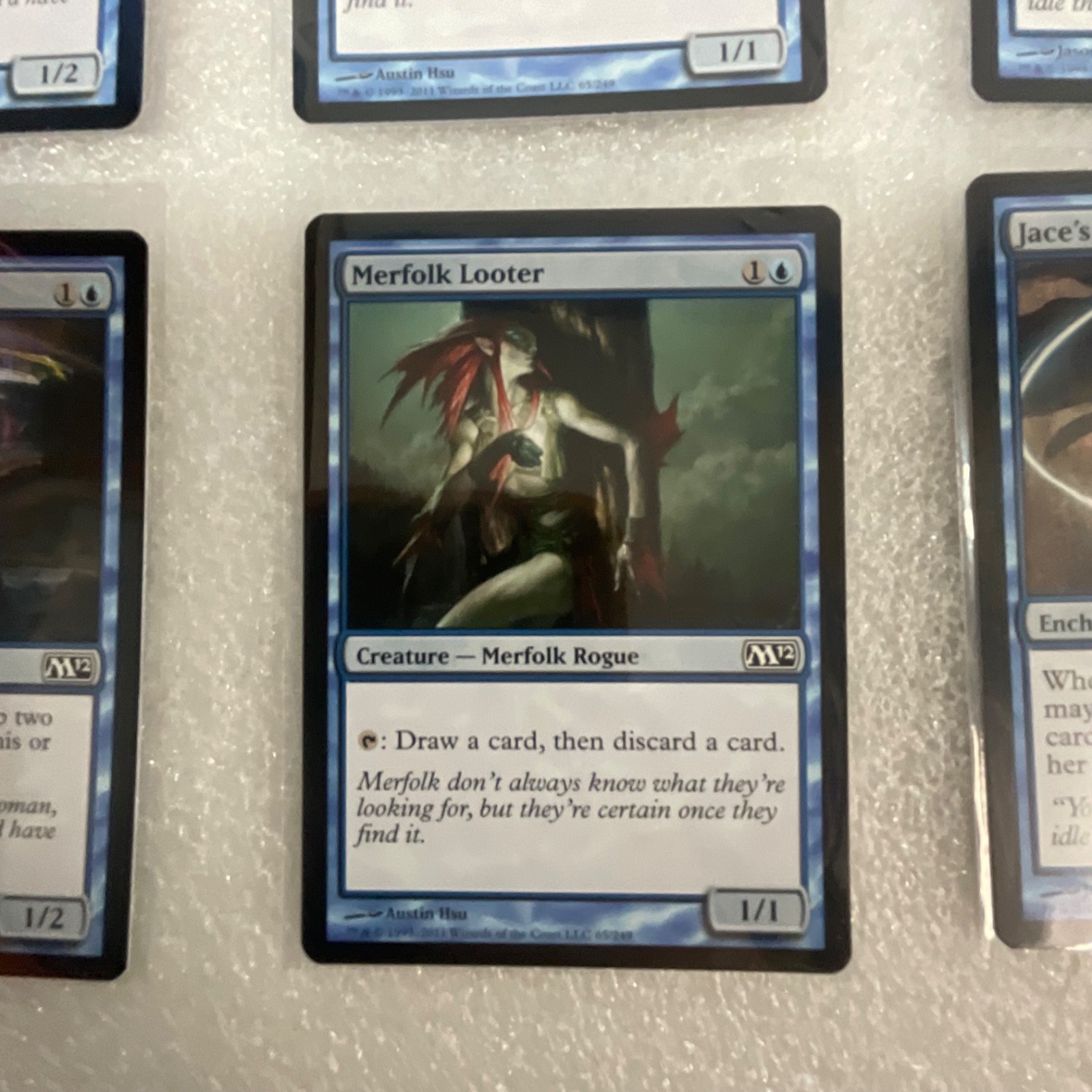 MTG 20 Card Blue Lot M12 Merfolk Looter Jace’s Erasure Playset - Image 7
