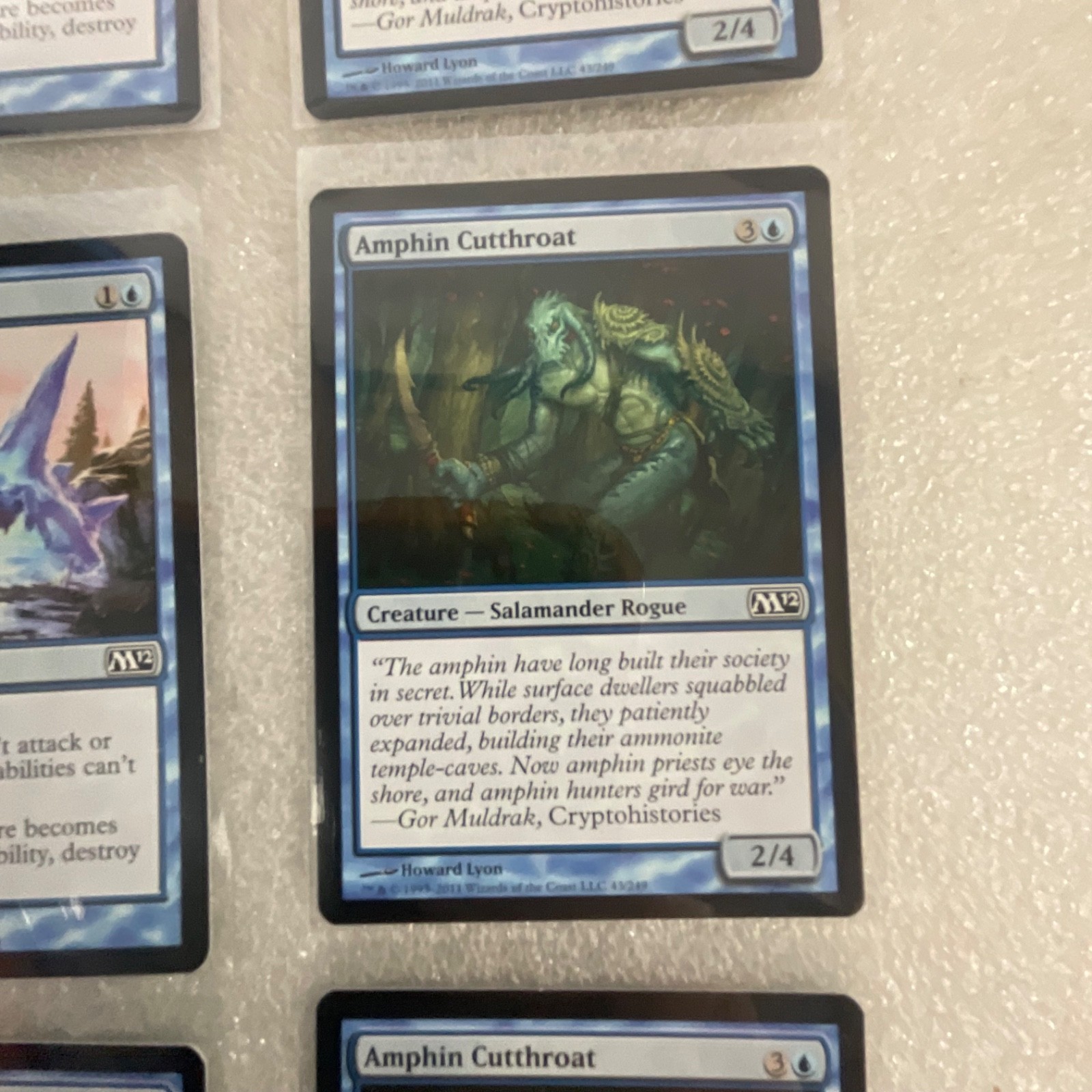 MTG 20 Card Blue Lot M12 Merfolk Looter Jace’s Erasure Playset - Image 20