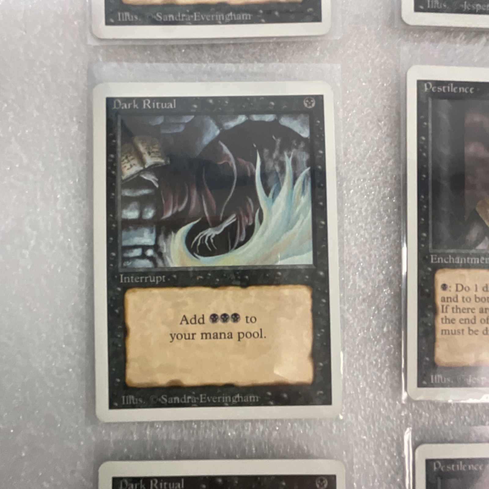 MTG 20 Card Black Lot Revised 3ED Drain Life Dark Ritual Terror - Image 4