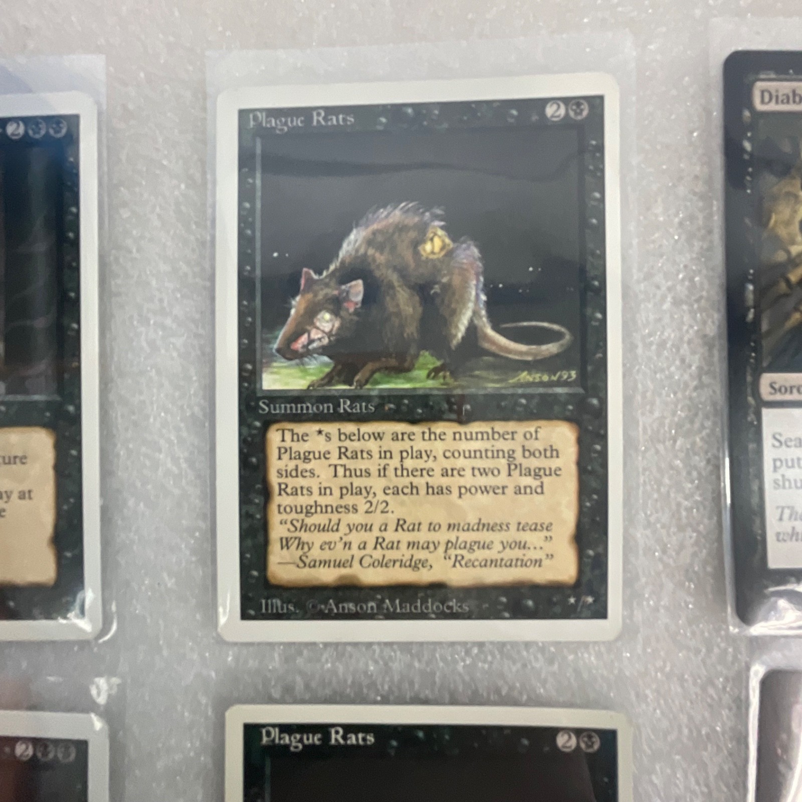 MTG 20 Card Black Lot Revised 3ED Drain Life Dark Ritual Terror - Image 11