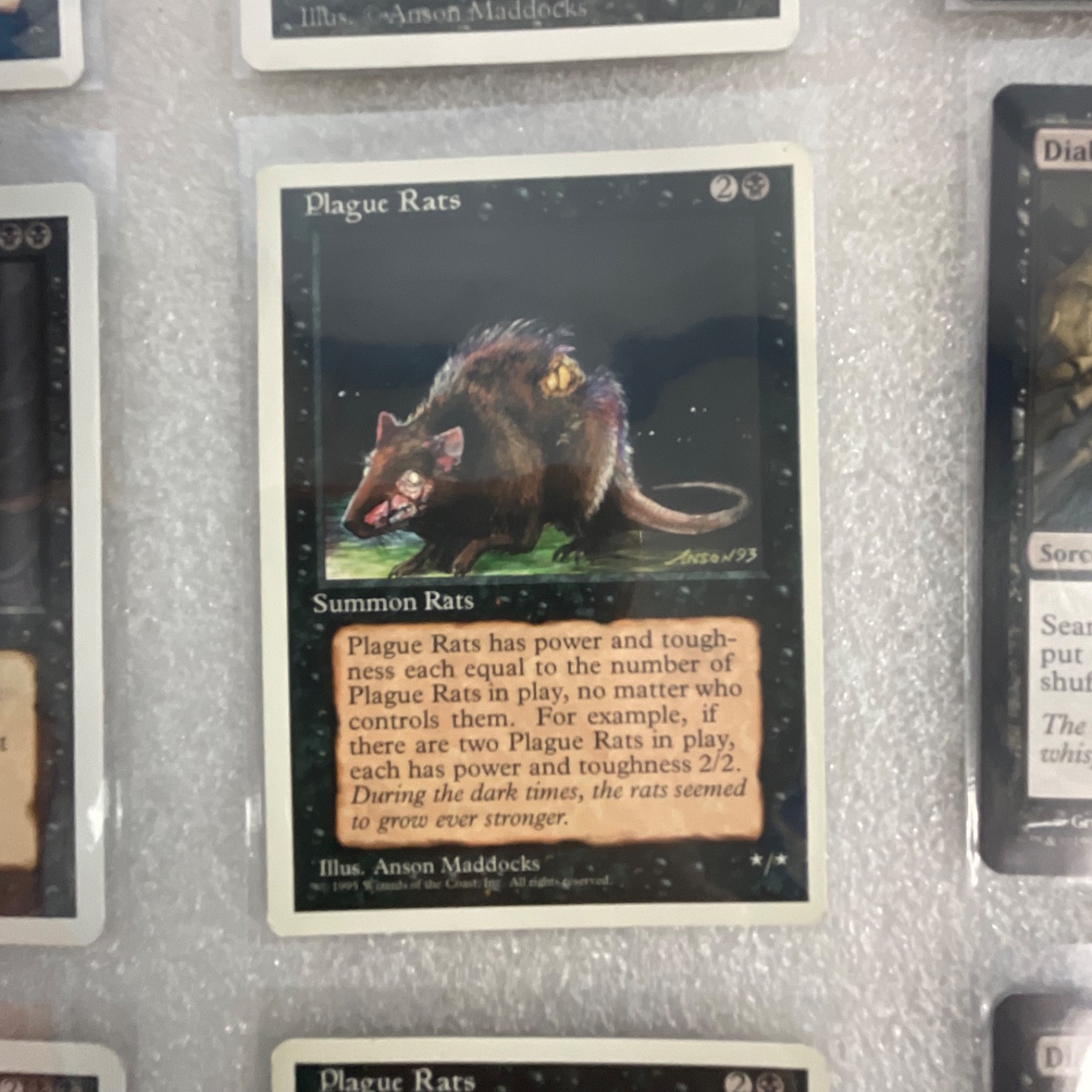 MTG 20 Card Black Lot Revised 3ED Drain Life Dark Ritual Terror - Image 12