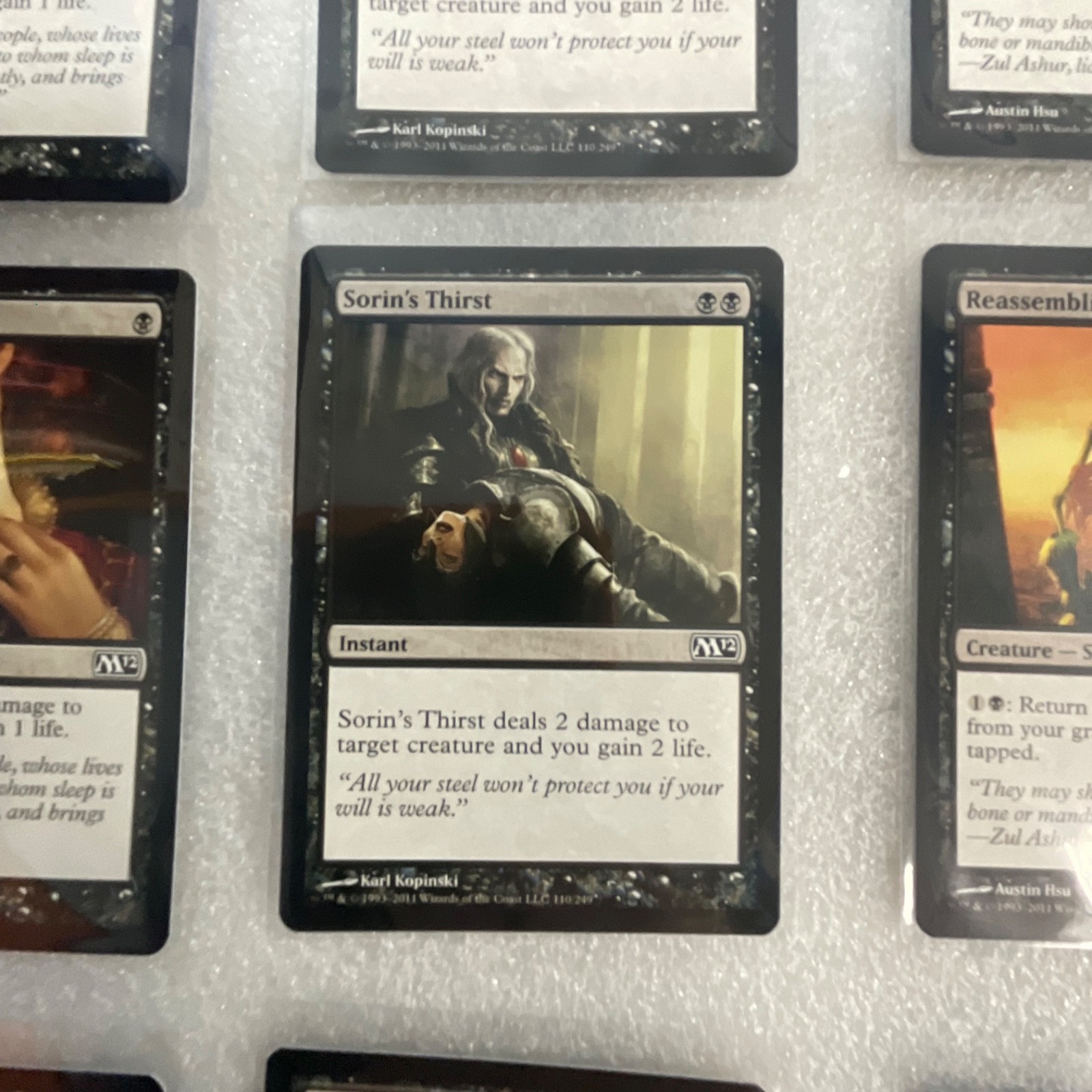 MTG 20 Card Black Lot Magic 2012 M12 Reassembling Skeleton - Image 8