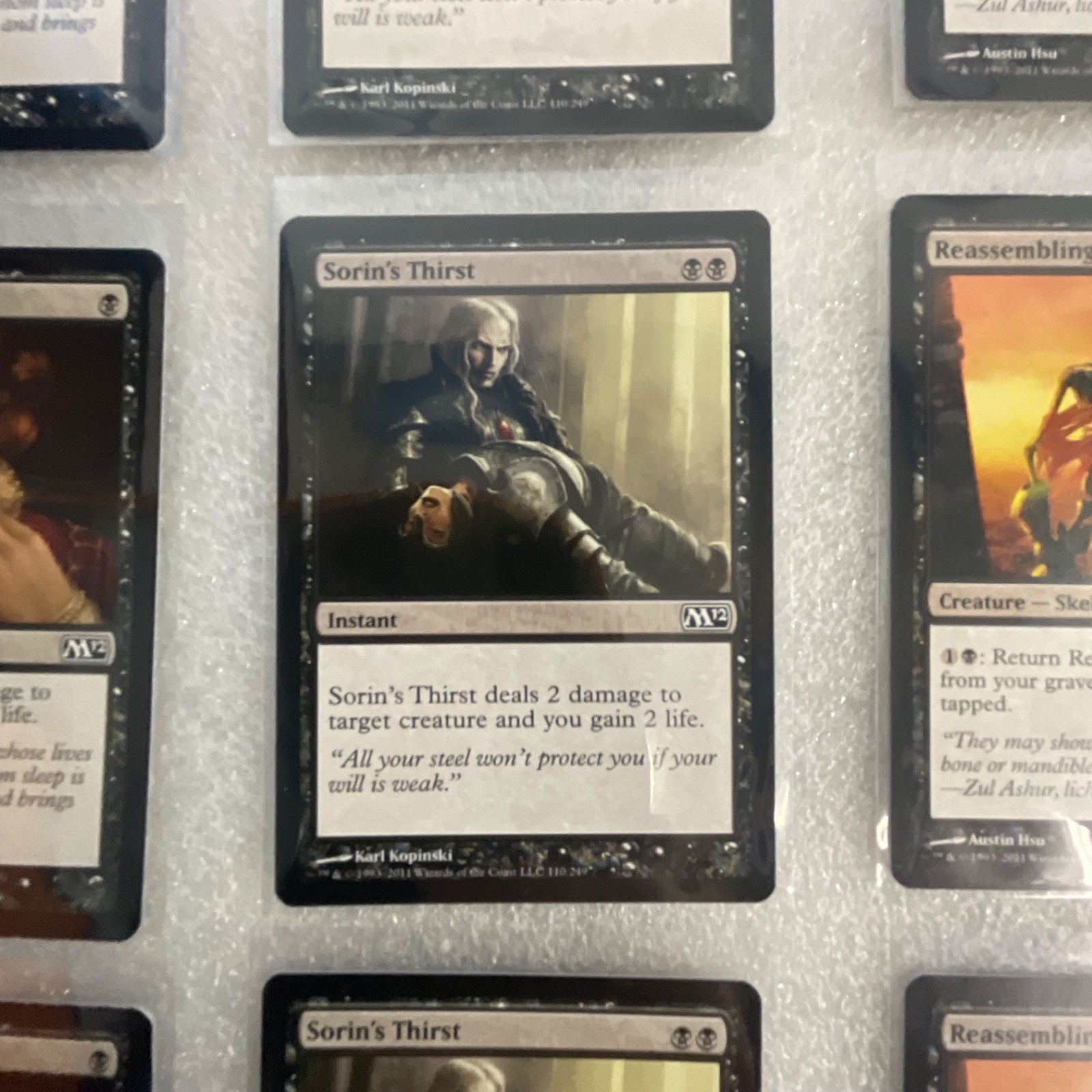 MTG 20 Card Black Lot Magic 2012 M12 Reassembling Skeleton - Image 9