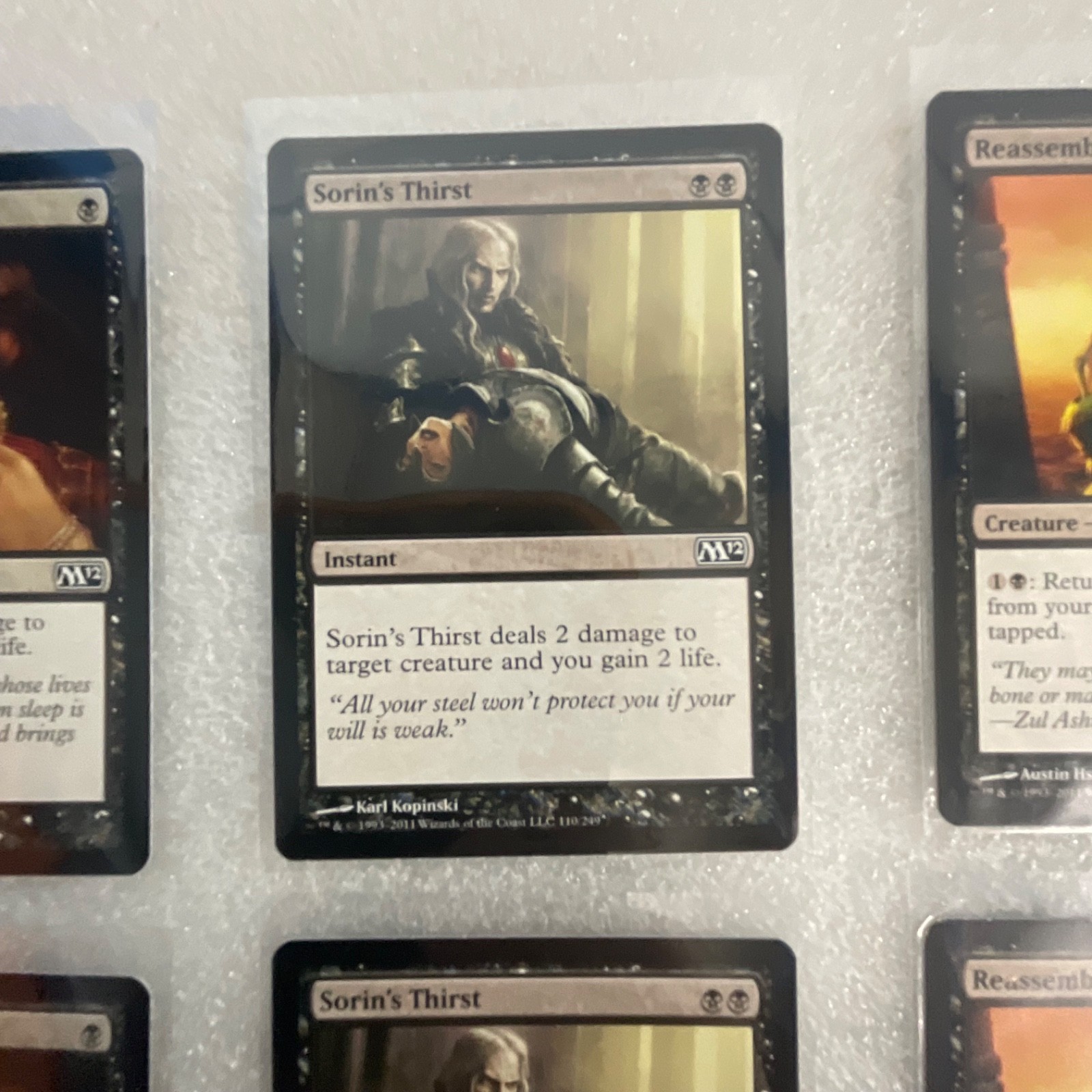 MTG 20 Card Black Lot Magic 2012 M12 Reassembling Skeleton - Image 10