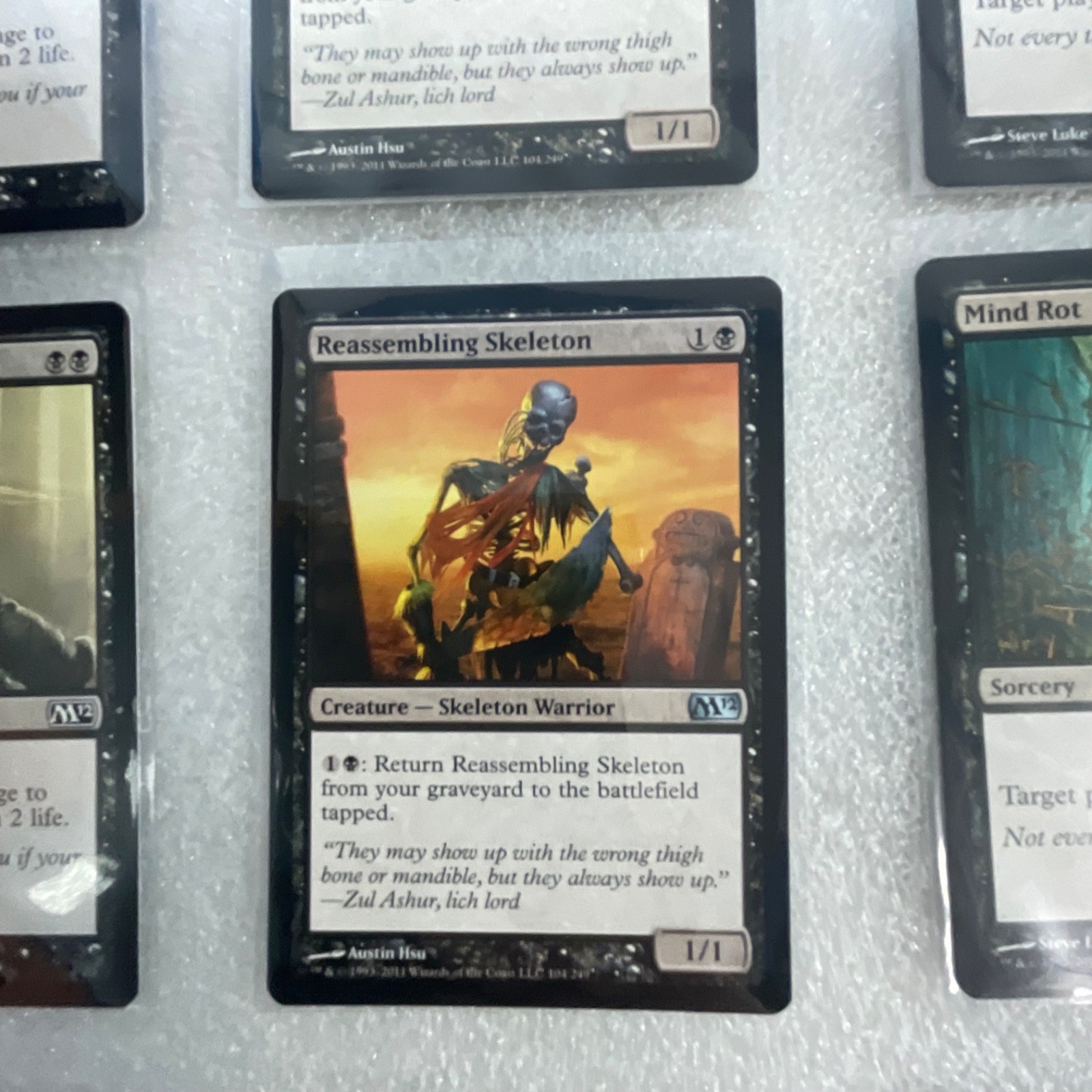 MTG 20 Card Black Lot Magic 2012 M12 Reassembling Skeleton - Image 13
