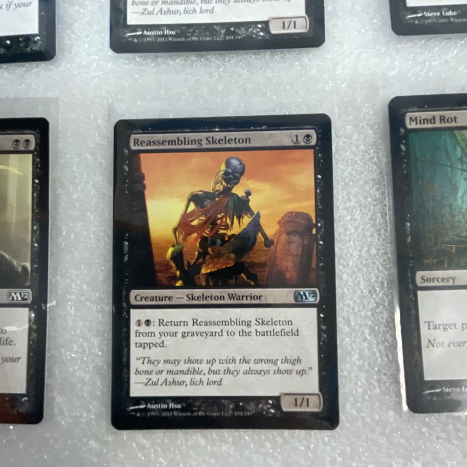 MTG 20 Card Black Lot Magic 2012 M12 Reassembling Skeleton - Image 14