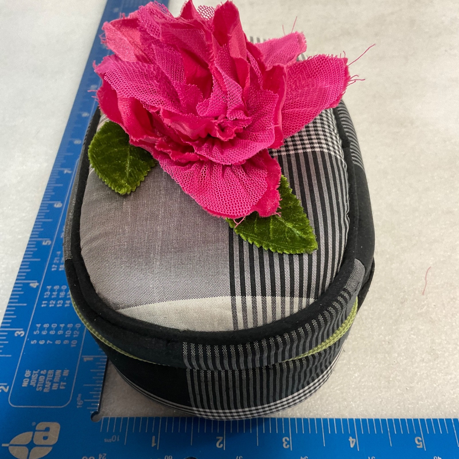 Goody Goody California Plaid Floral Travel Soft Jewelry Case 6.75in - Image 14