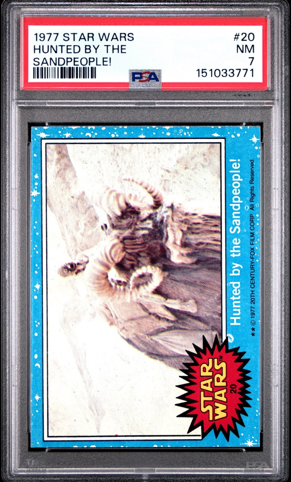 Star Wars 1977 Hunted by the Sandpeople #20 PSA 7 CERT#151033771 - Image 2