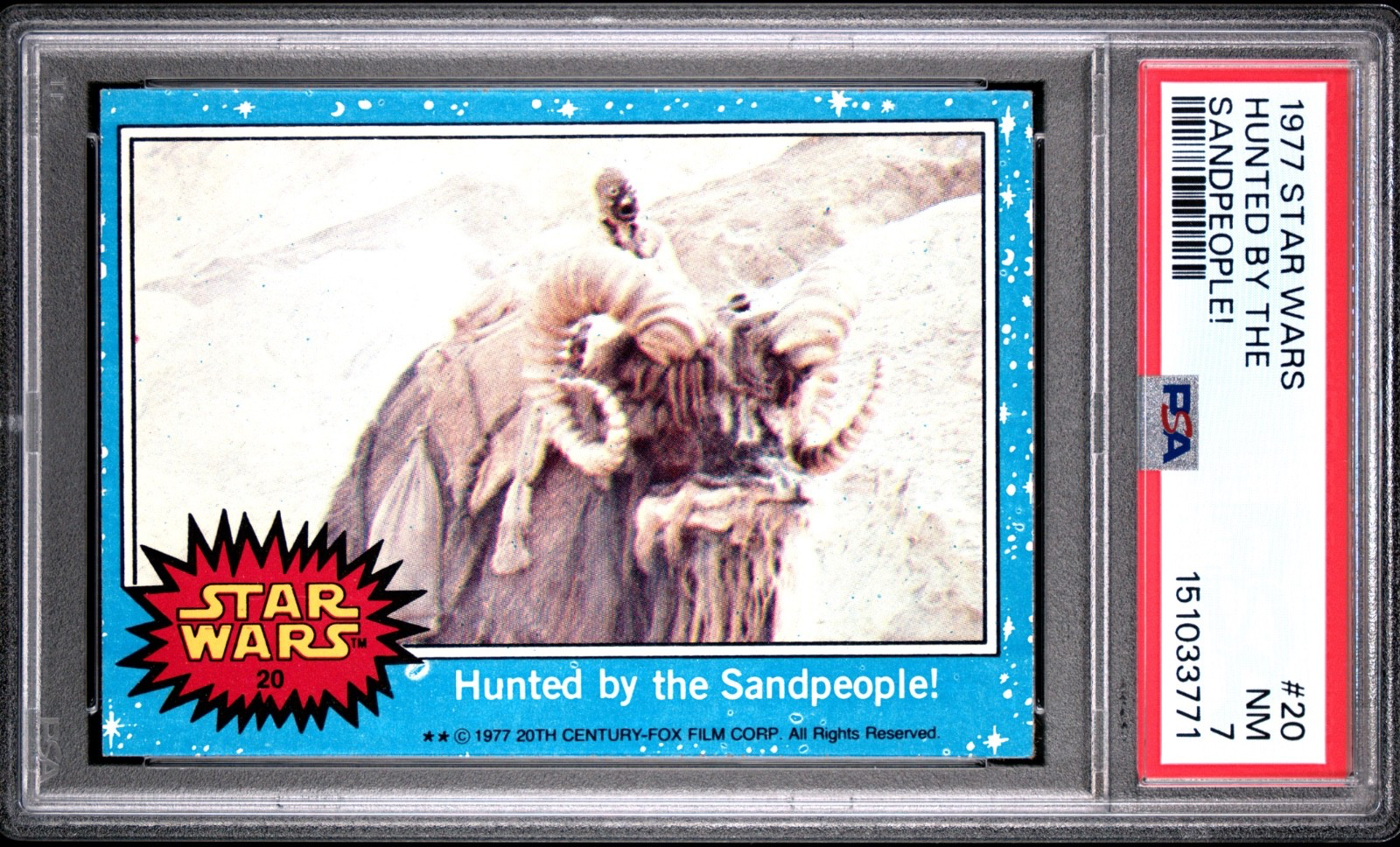 Star Wars 1977 Hunted by the Sandpeople #20 PSA 7 CERT#151033771 - Image 1