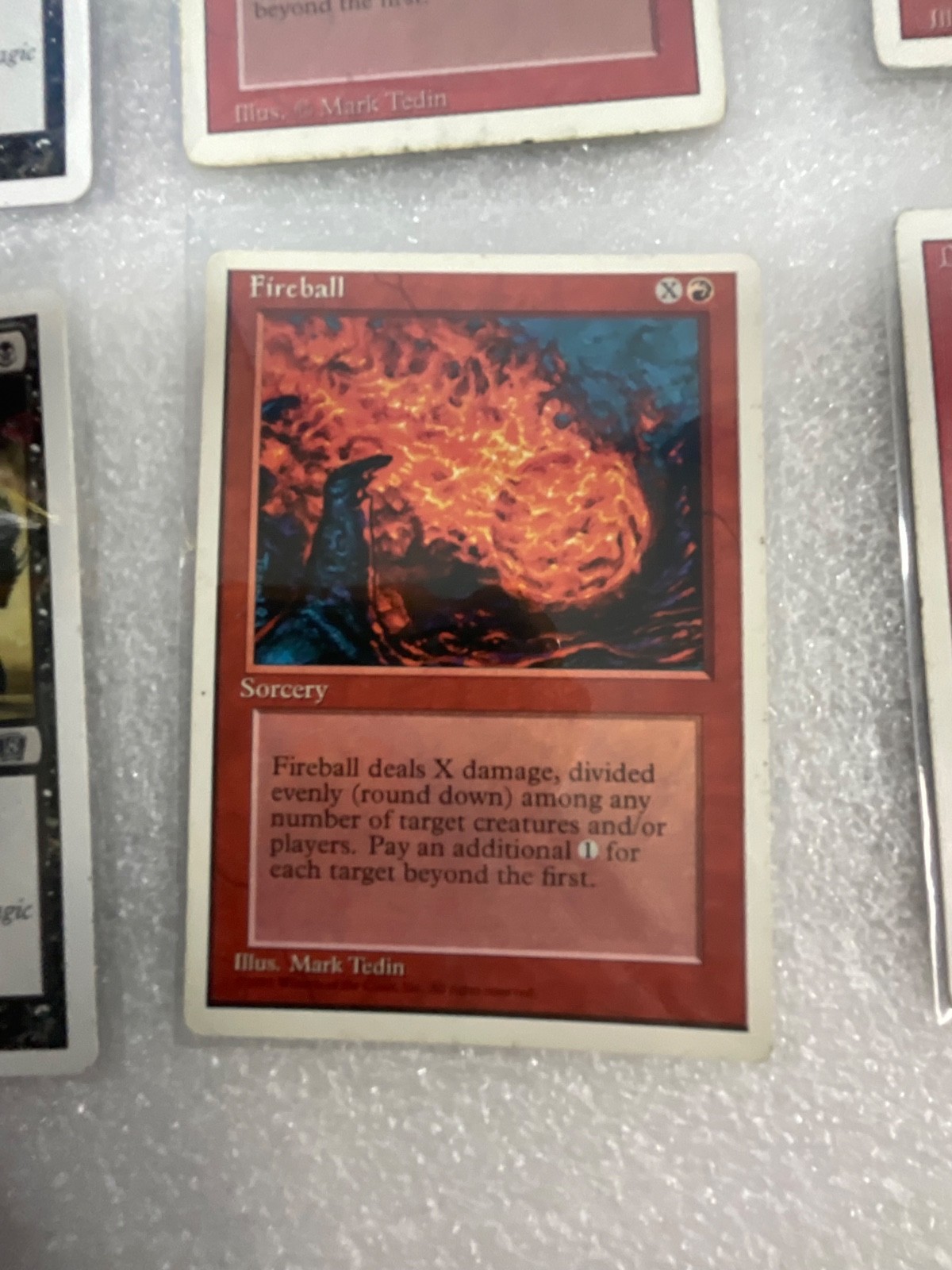 MTG 20 Card Lot Mixed Revised/4ED & 8ED Fireball Dragon Whelp - Image 7