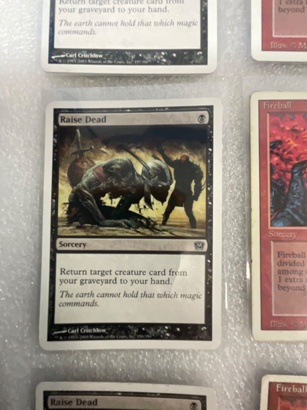 MTG 20 Card Lot Mixed Revised/4ED & 8ED Fireball Dragon Whelp - Image 5