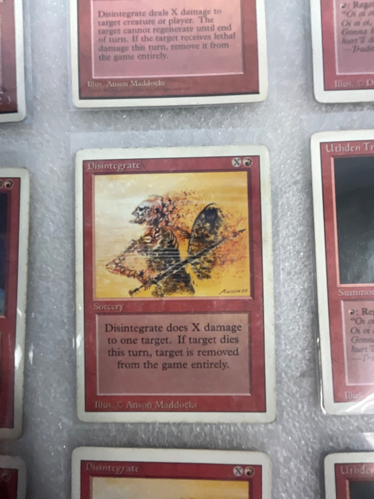 MTG 20 Card Lot Mixed Revised/4ED & 8ED Fireball Dragon Whelp - Image 17